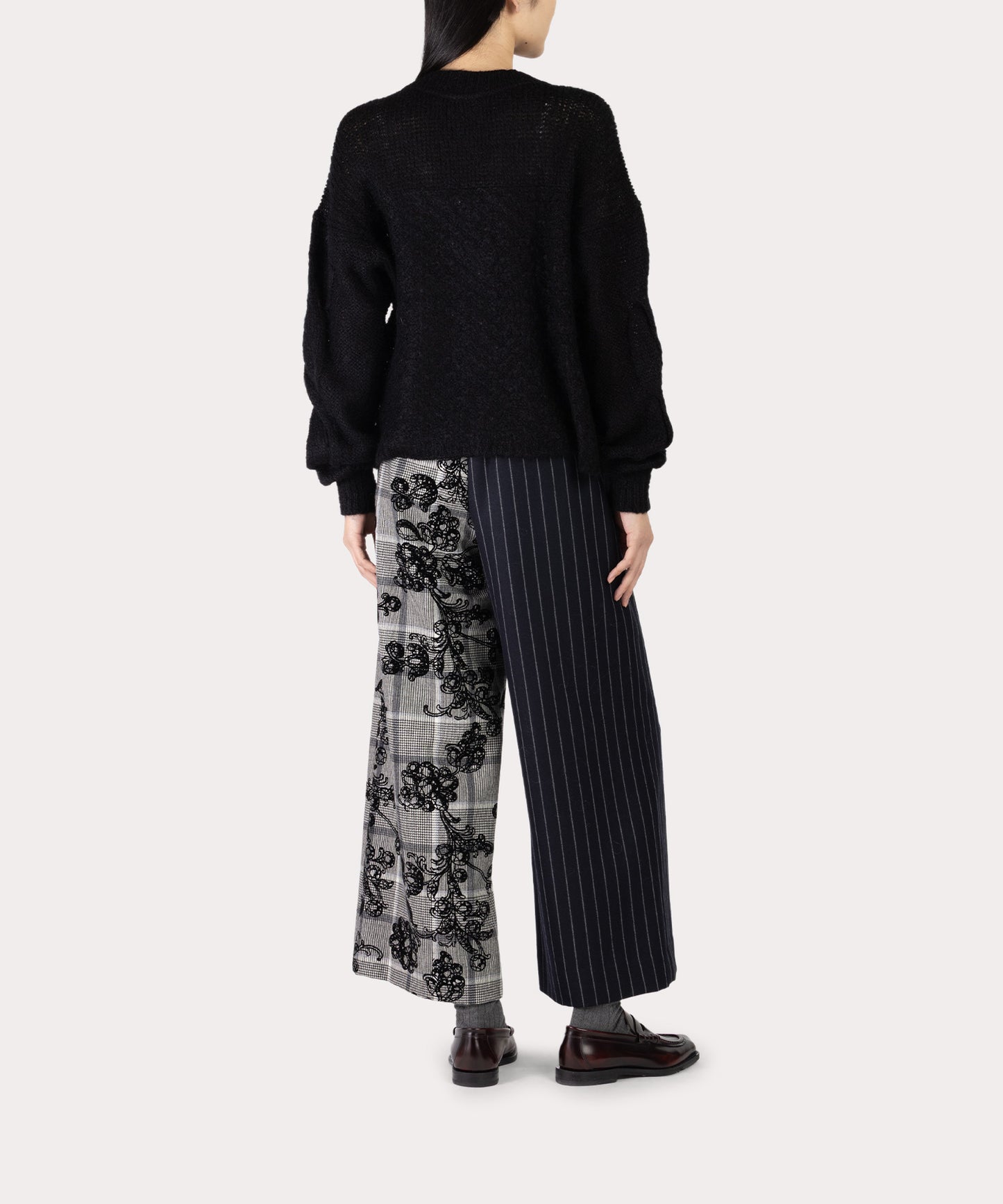 MANNOR WALLPAPER タックワイドトラウザーズ