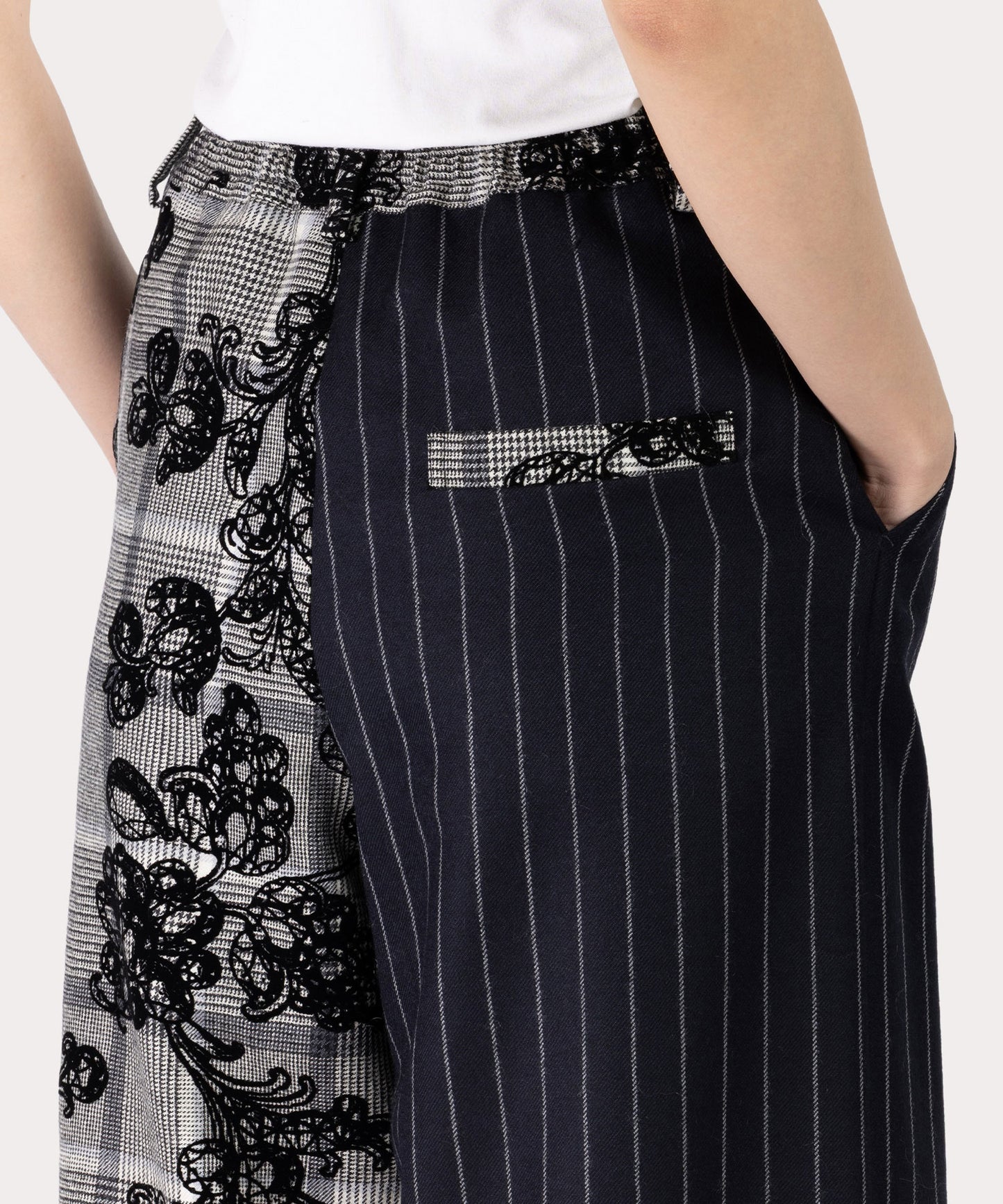 MANNOR WALLPAPER タックワイドトラウザーズ