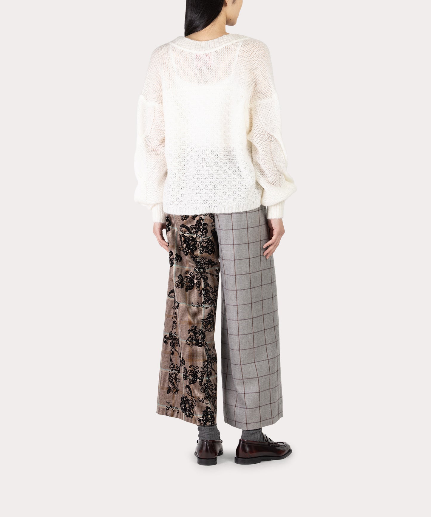 MANNOR WALLPAPER タックワイドトラウザーズ