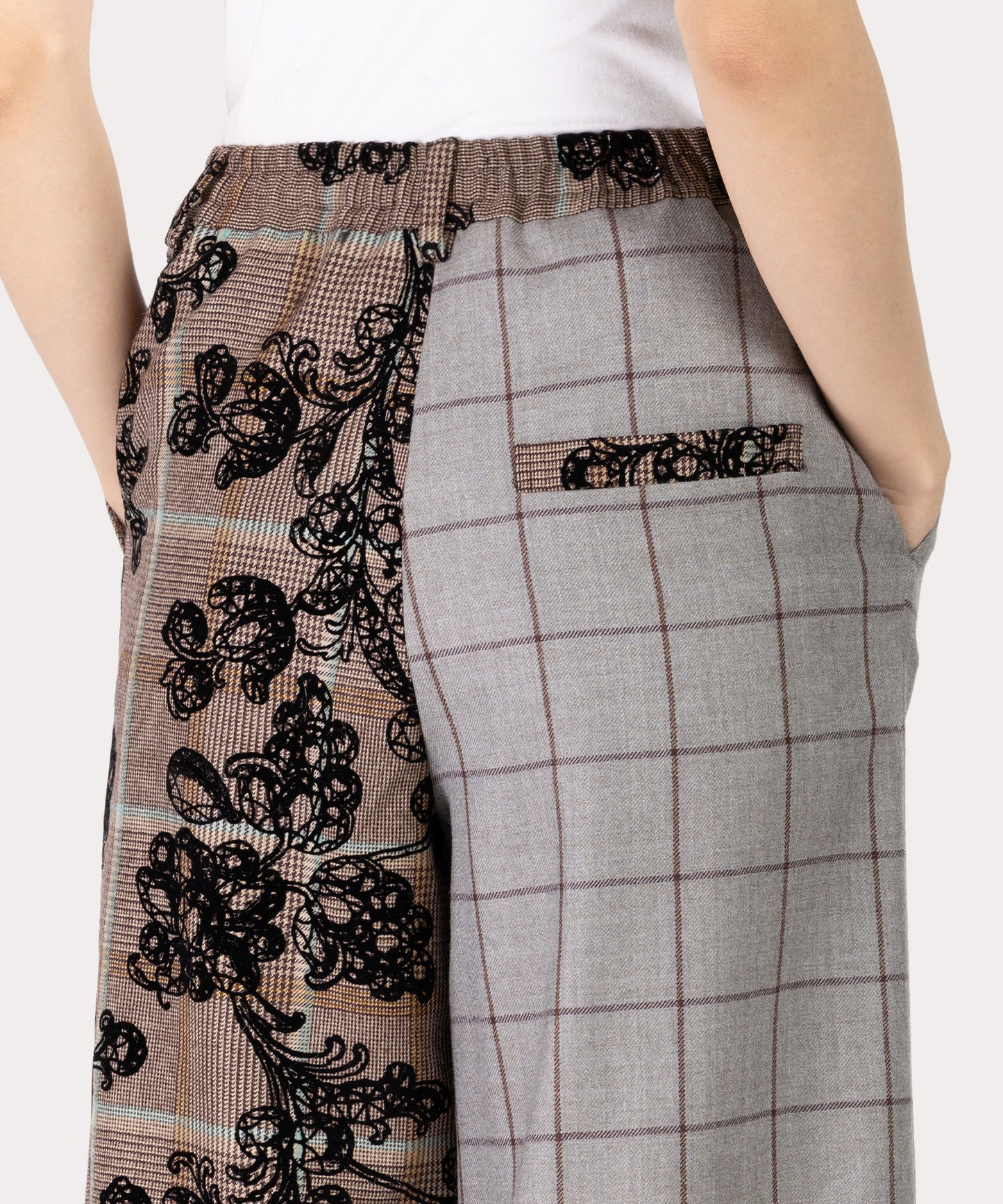 MANNOR WALLPAPER タックワイドトラウザーズ