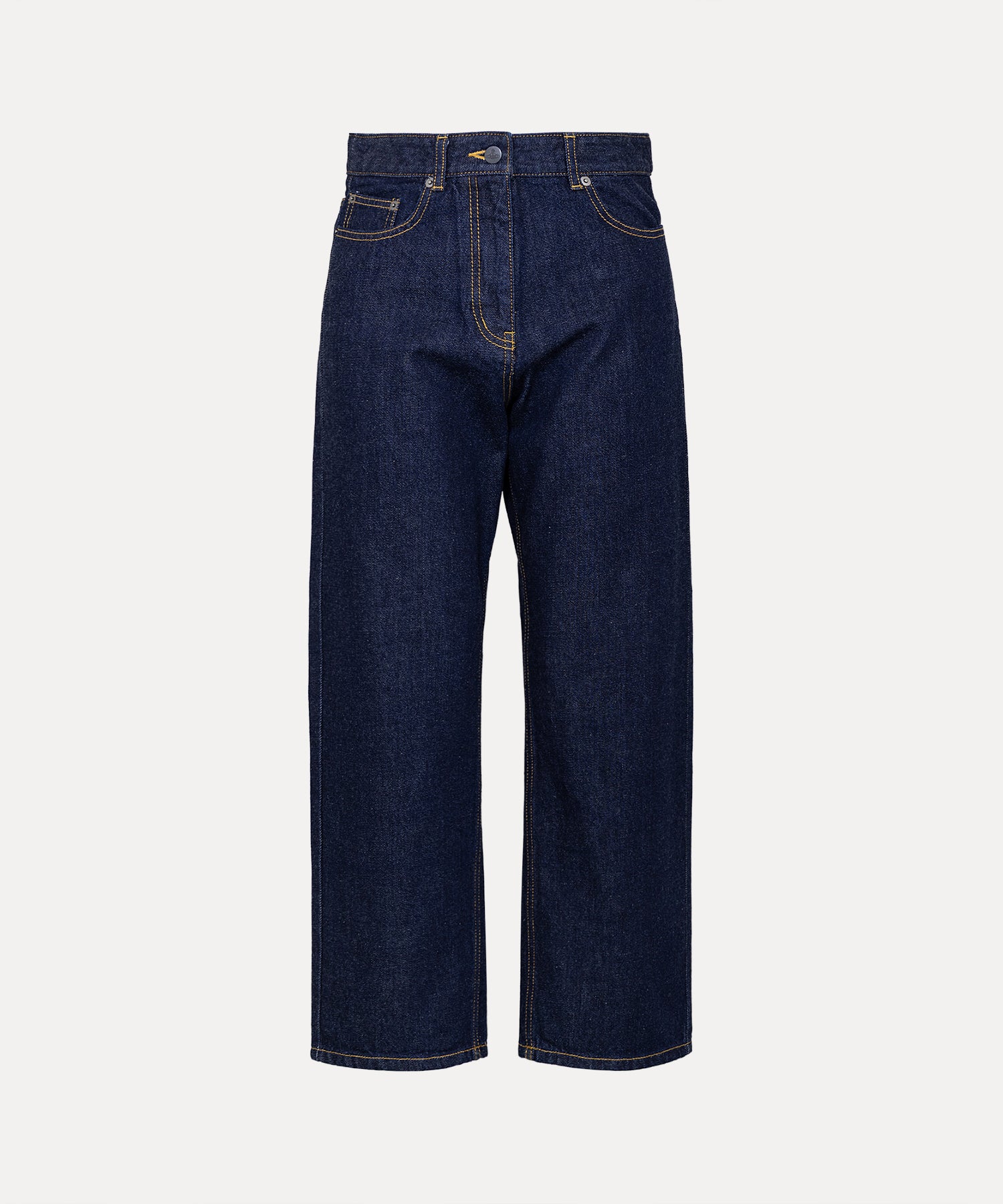 デニム ストレートパンツ(ブルー)（レディース）（1612761003