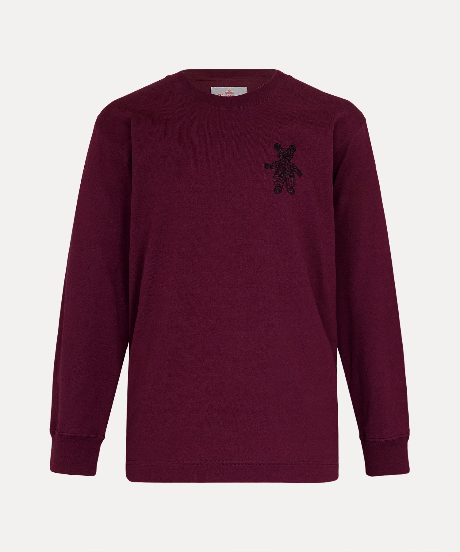 LACE TEDDY 長袖Tシャツ(レッド)（メンズ）（1632361011）｜ウェア