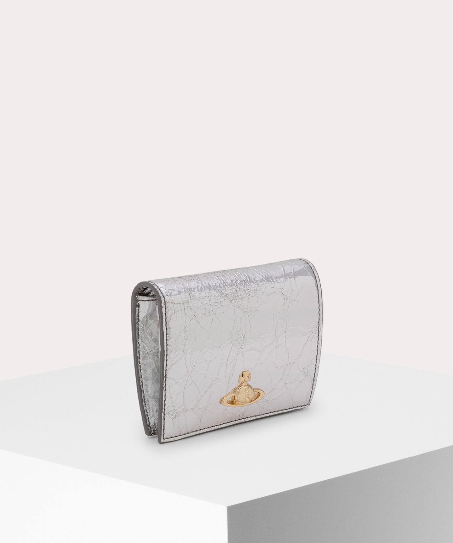 METALLIC CRINKLE 二つ折り財布