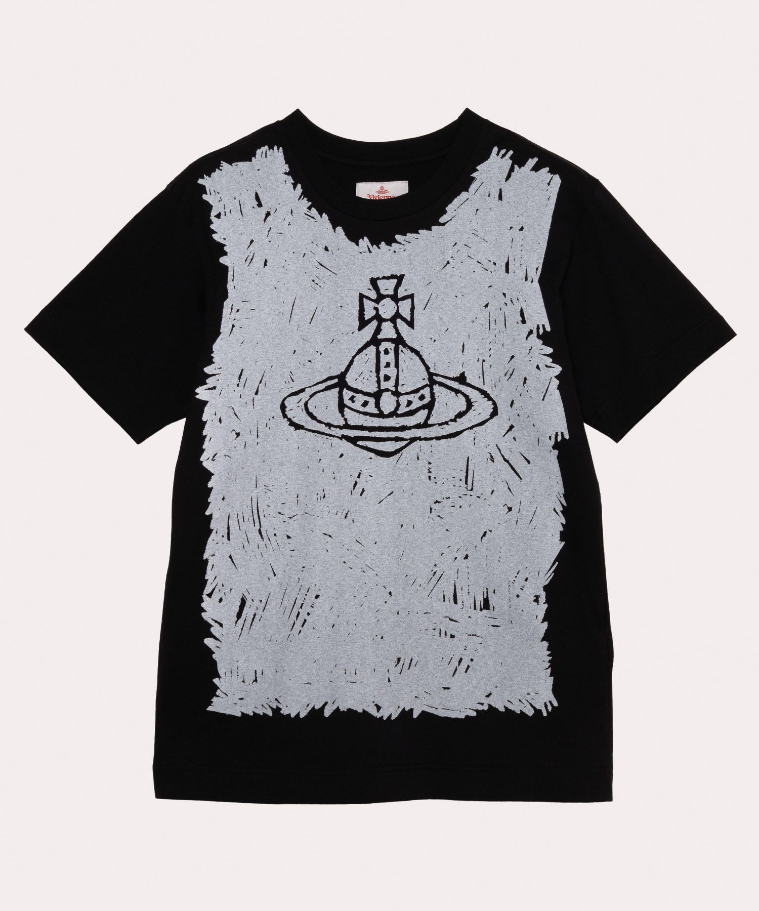 ORB SCRIBBLE VEST リラックスTシャツ(ブラック)（メンズ