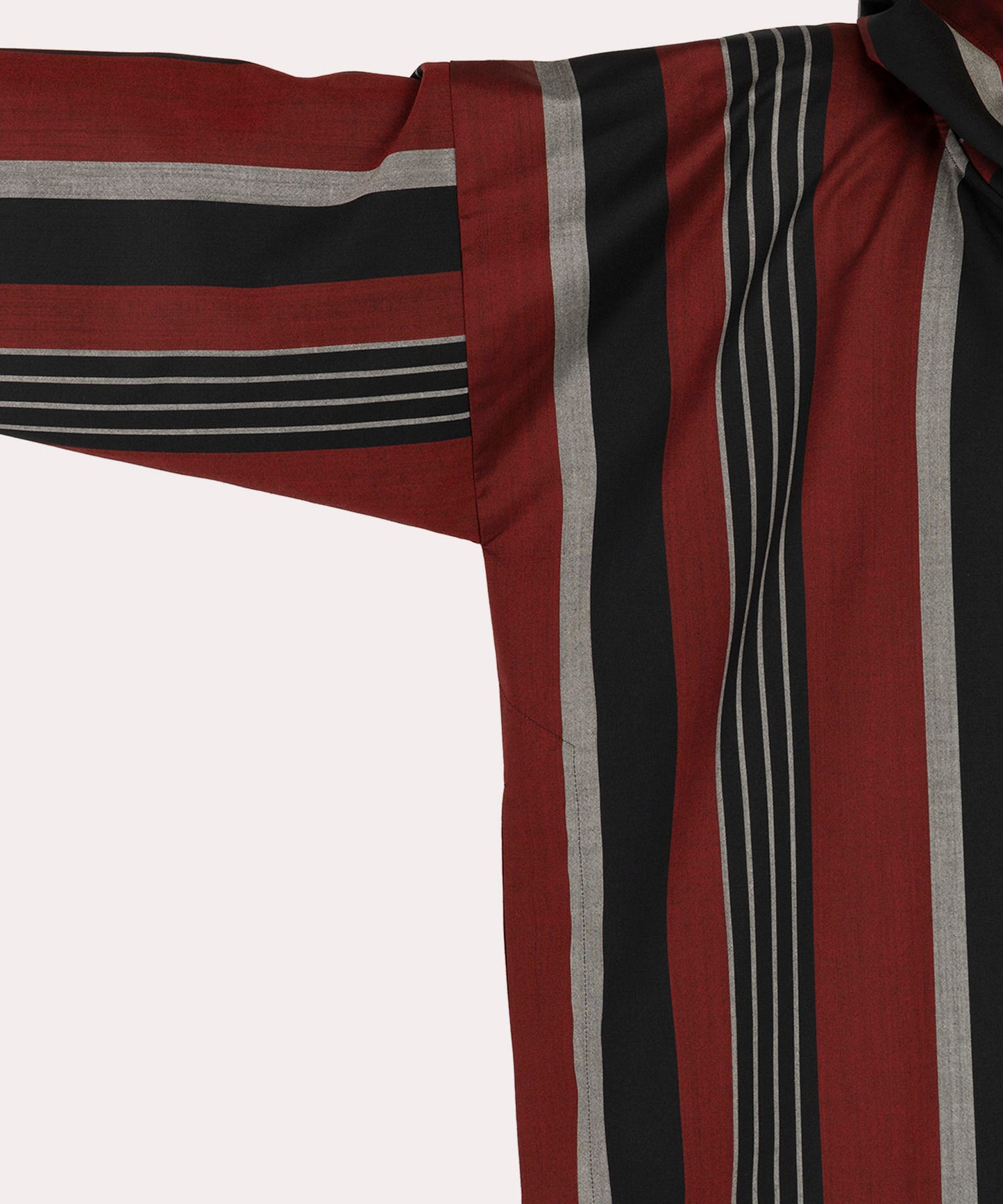 RANDOM STRIPE WOOL SLIT フーディー