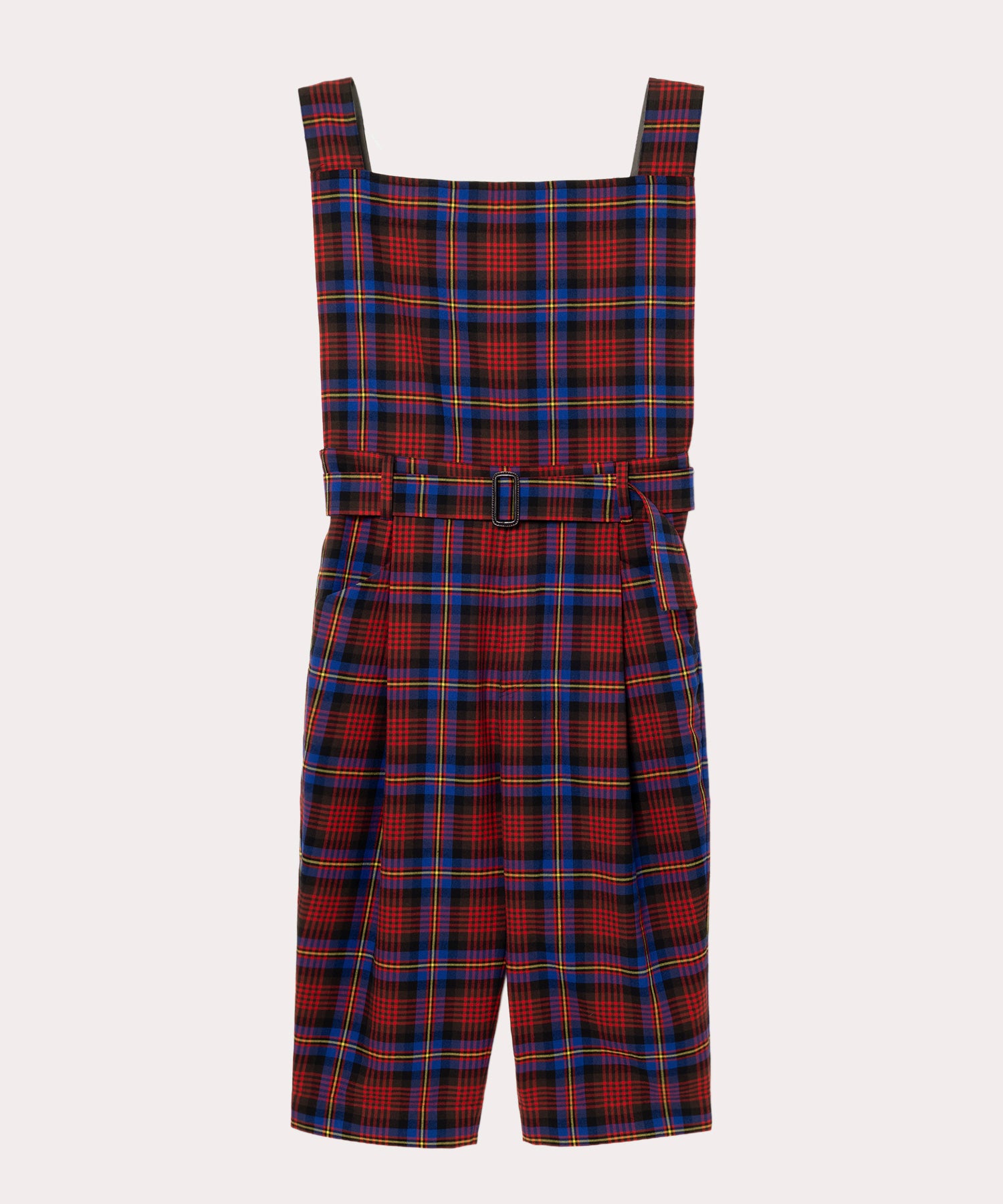 タータンチェック ジャンプスーツ(ブルー)（メンズ）（2612752015