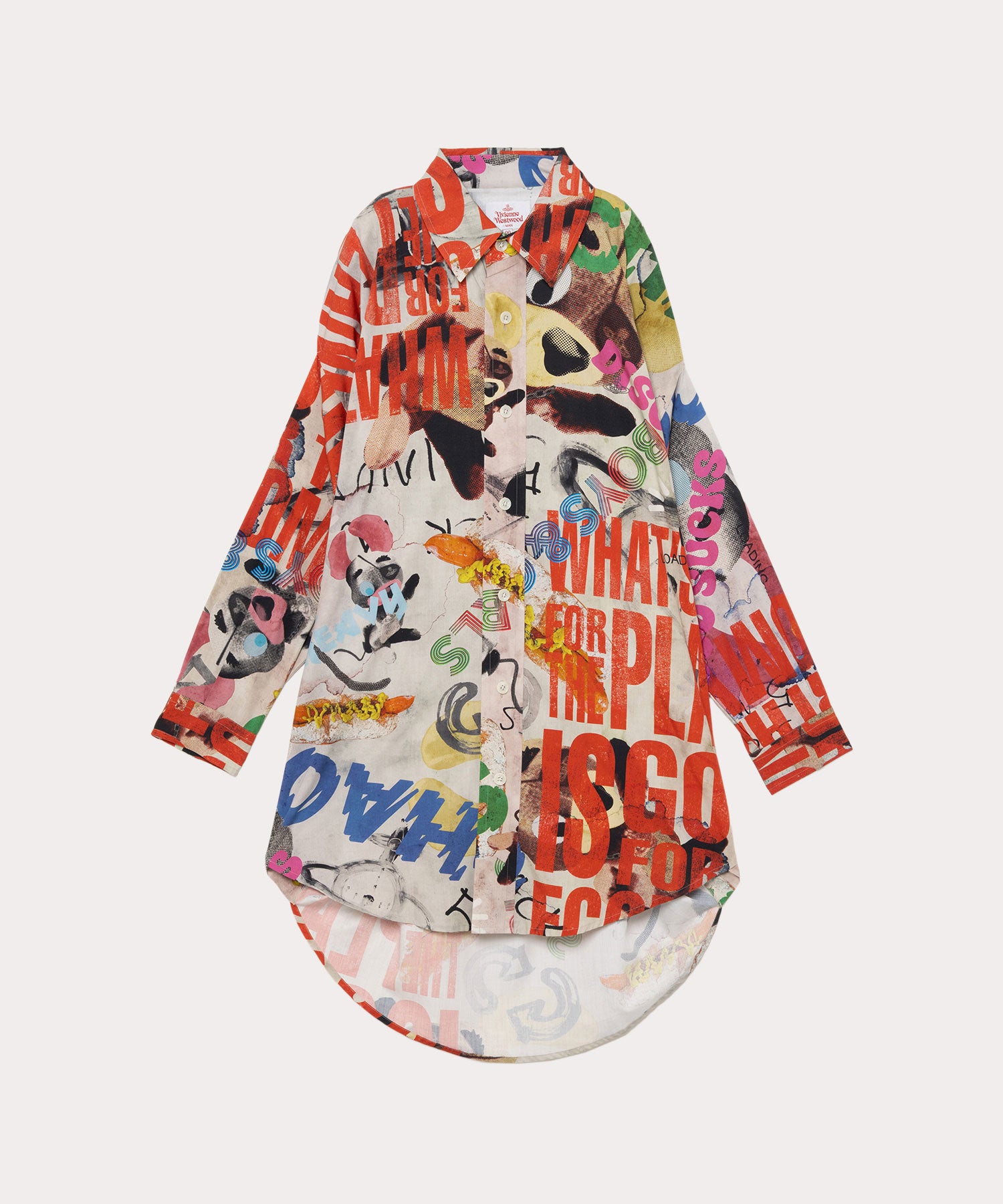 ヴィヴィアン★サークルシャツ 日本未入荷 Vivienne Westwood シャツ CIRCLE ブラウス 42M 白