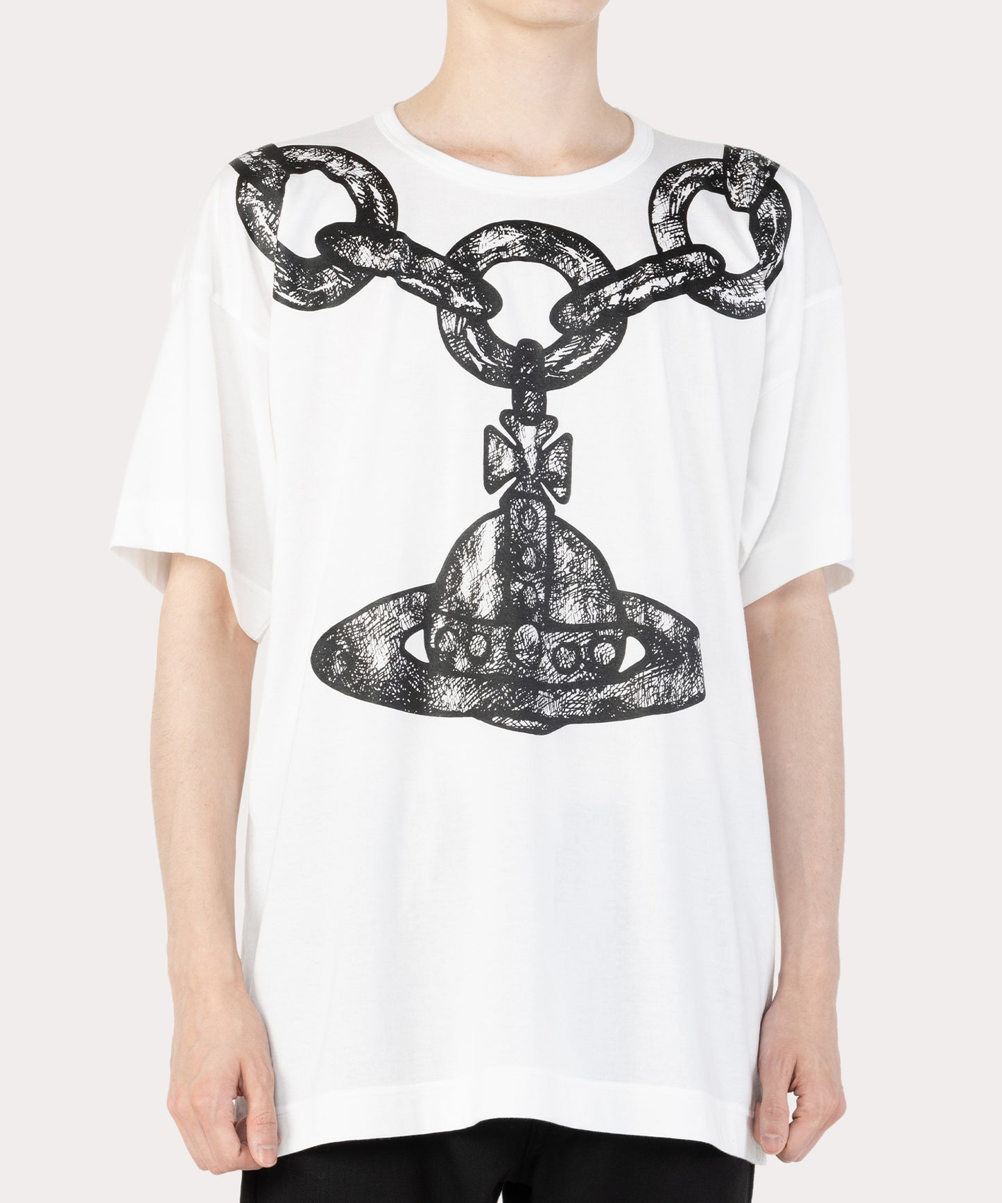 CHAIN COLLAR スクエアTシャツ
