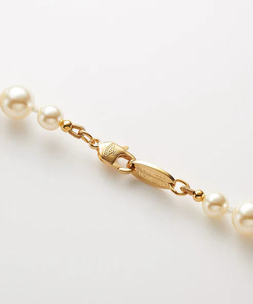 ONE ROW PEARL BAS RELIEF チョーカー