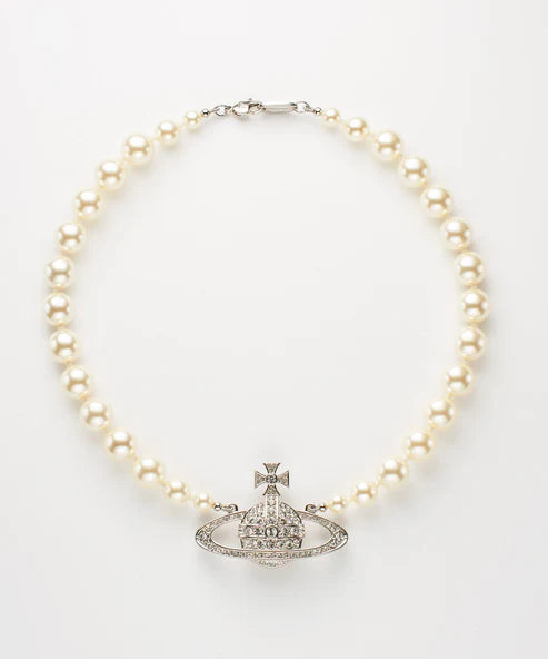 ONE ROW PEARL BAS RELIEF チョーカー