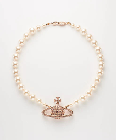 ONE ROW PEARL BAS RELIEF チョーカー(ピンクゴールド)(レディース ONE ROW PEARL BAS RELIEF チョーカー(ピンクゴールド)(レディース