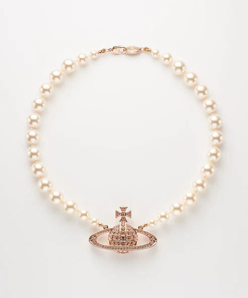 ONE ROW PEARL BAS RELIEF チョーカー