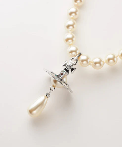 ONE ROW PEARL DROP チョーカー