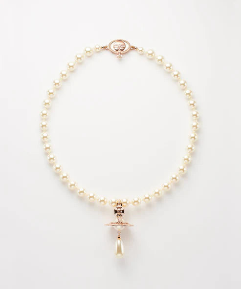 ONE ROW PEARL DROP チョーカー