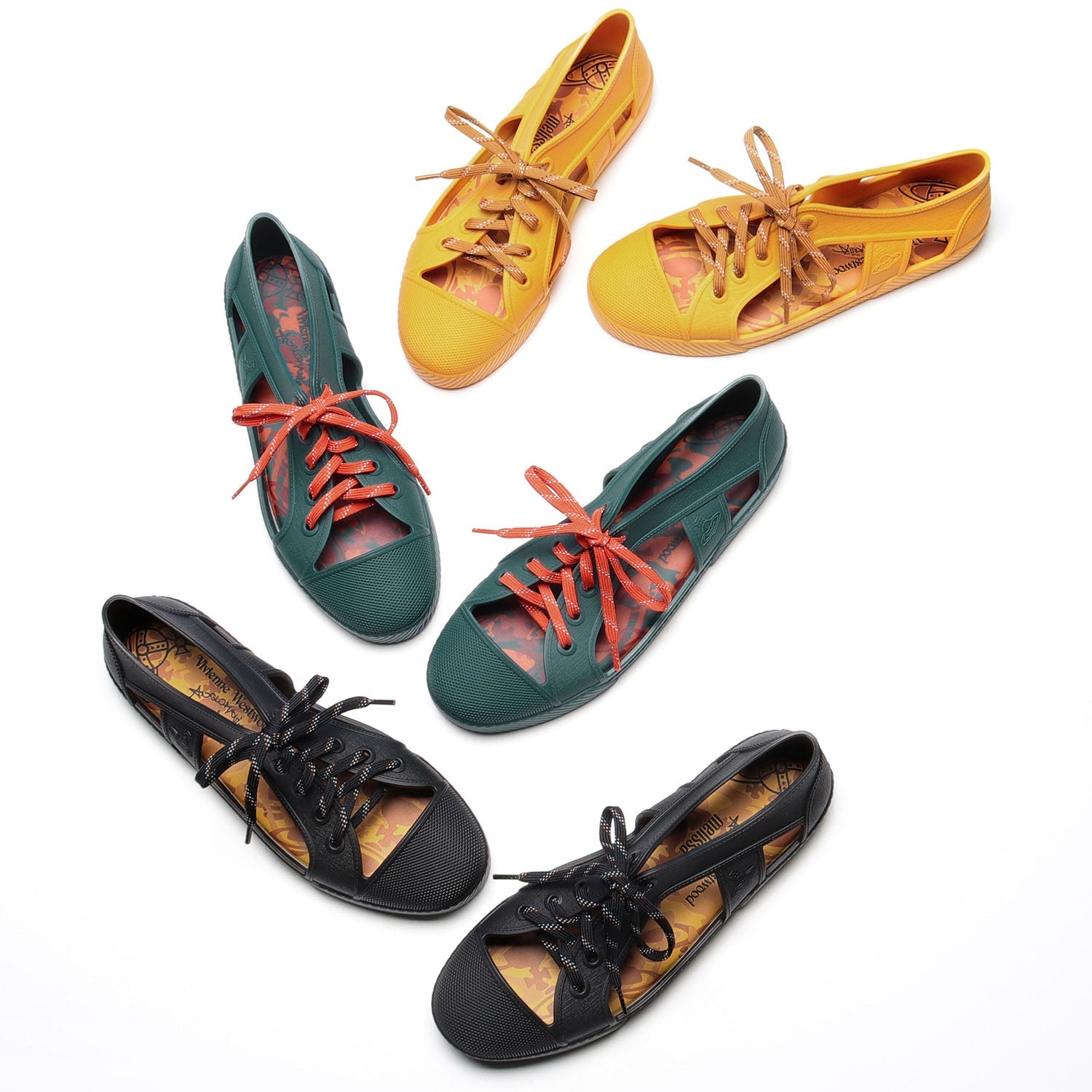 Vivienne Westwood ANGLOMANIA シューズ Vivienne Westwood Anglomania Melissa Touring Lace Up orange