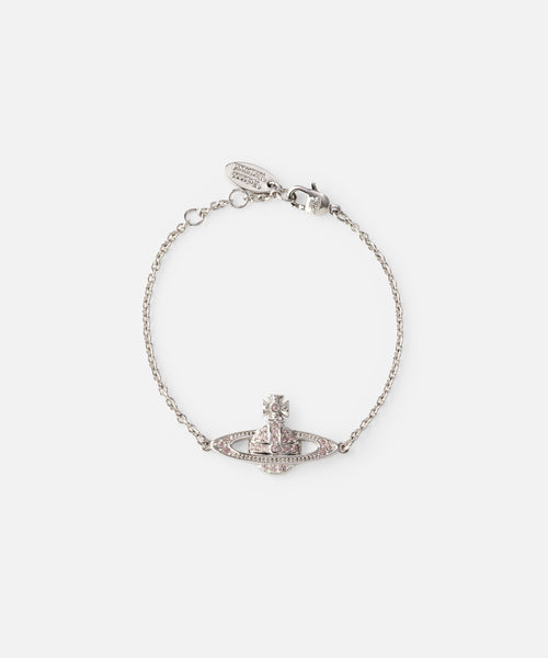 Vivienne Westwood MINI BAS RELIEF ブレスレット MINI BAS RELIEF ブレスレット(シルバー×ピンク)（メンズ