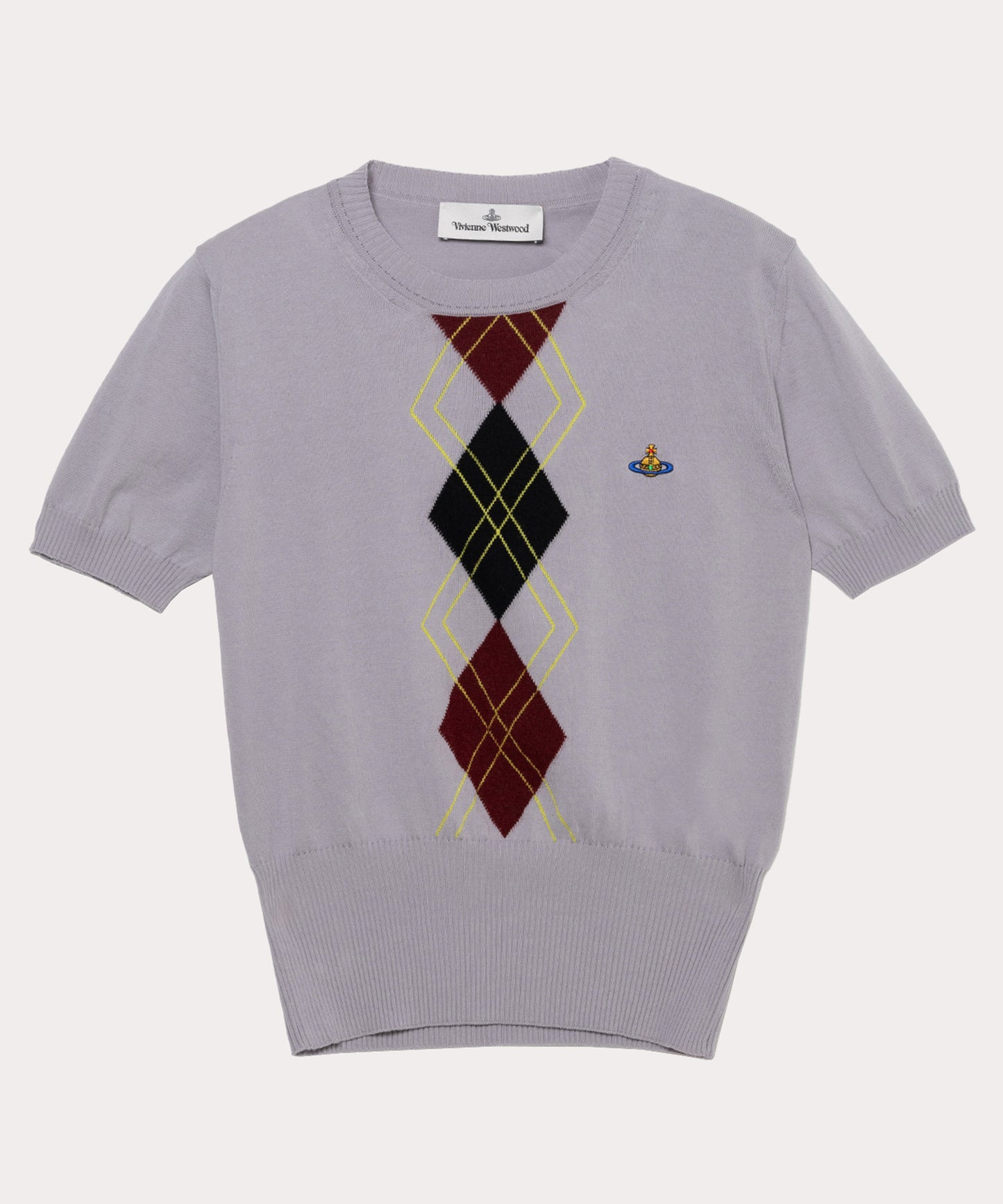 ARGYLE 半袖ニット