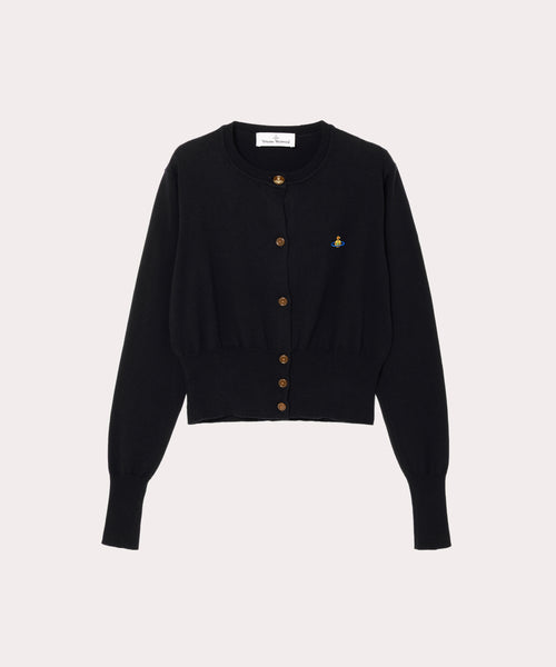 BEA CROPPED カーディガン(ブラック)（レディース）（1210152003