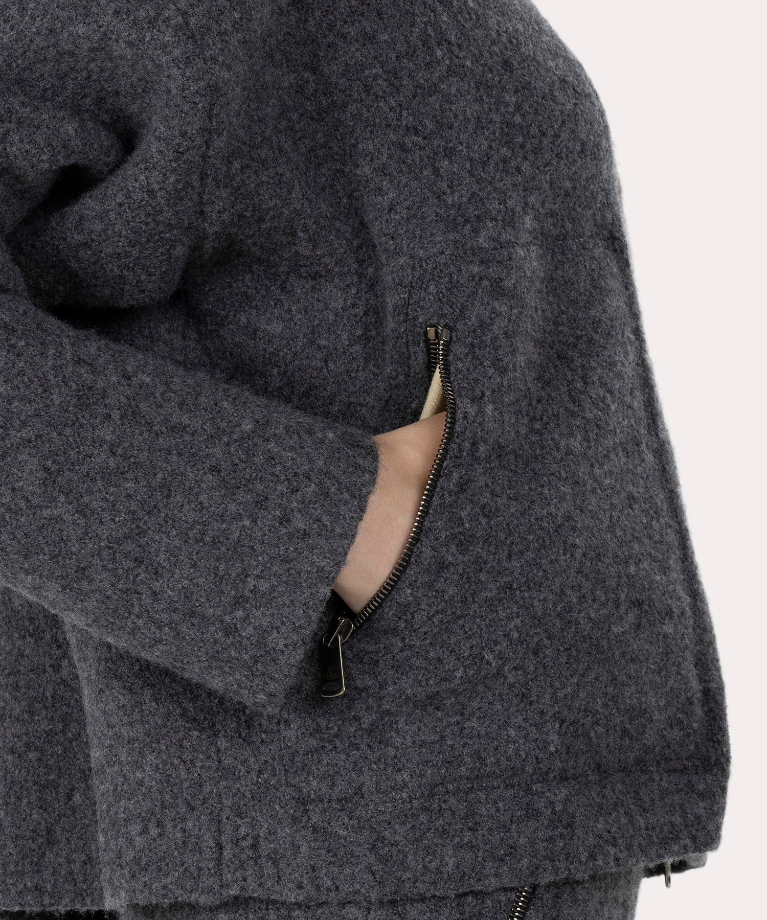 Vivienne Westwood ニット M イタリア LOGO ジップアップニット(グレー)（レディース）（1210152051