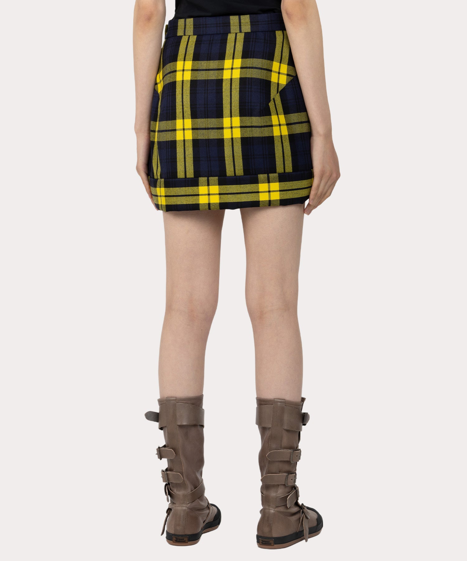 MINI DOUBLE FRAME スカート(ブルー)（レディース）（1210252015