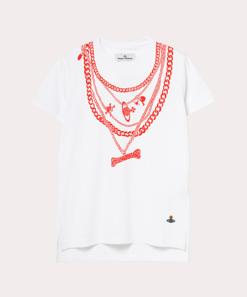 CHAIN PERU Tシャツ(ホワイト系)（レディース）（1210352029