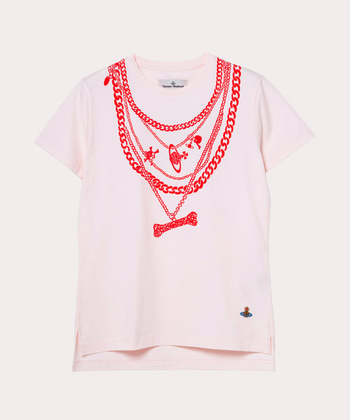 CHAIN PERU Tシャツ(ピンク系)（レディース）（1210352029