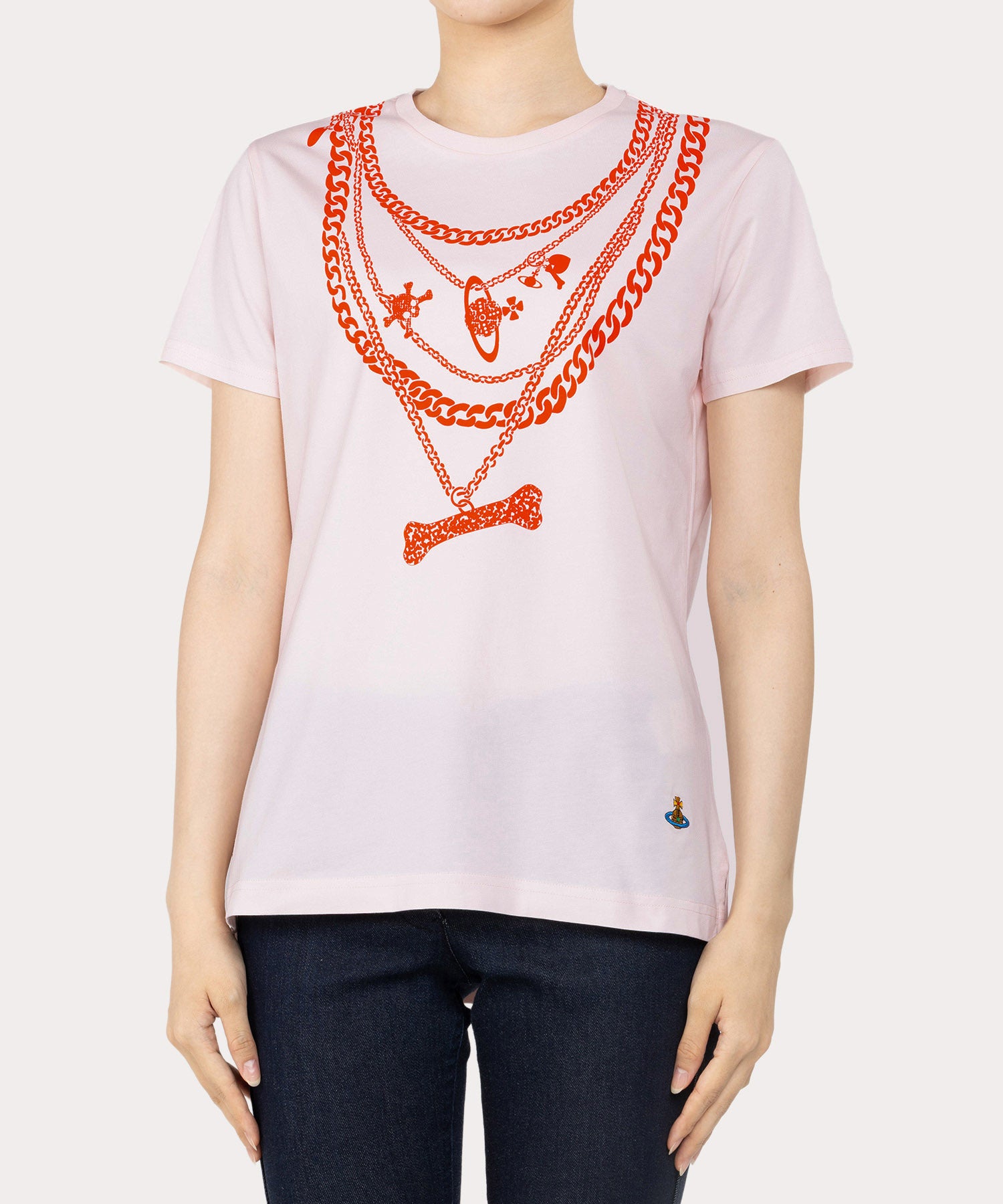 VIVIENNE WESTWOOD パンツ 25 フローラルプリント 32566 CHAIN PERU Tシャツ(ピンク系)（レディース）（1210352029
