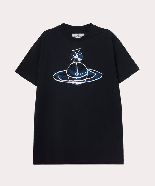 DRAWN ORB CLASSIC Tシャツ(ブラック)（レディース