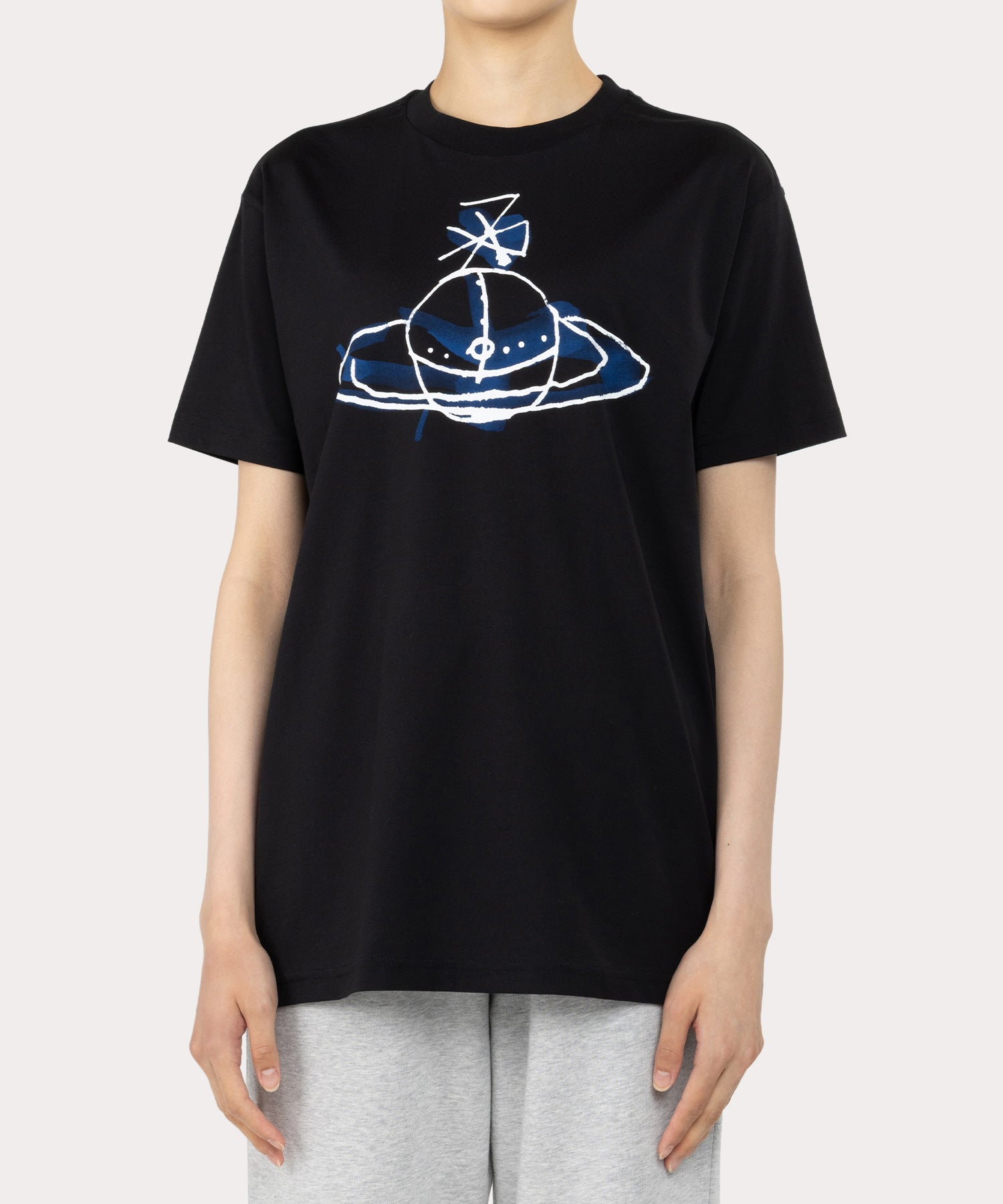 DRAWN ORB CLASSIC Tシャツ(ブラック)（レディース