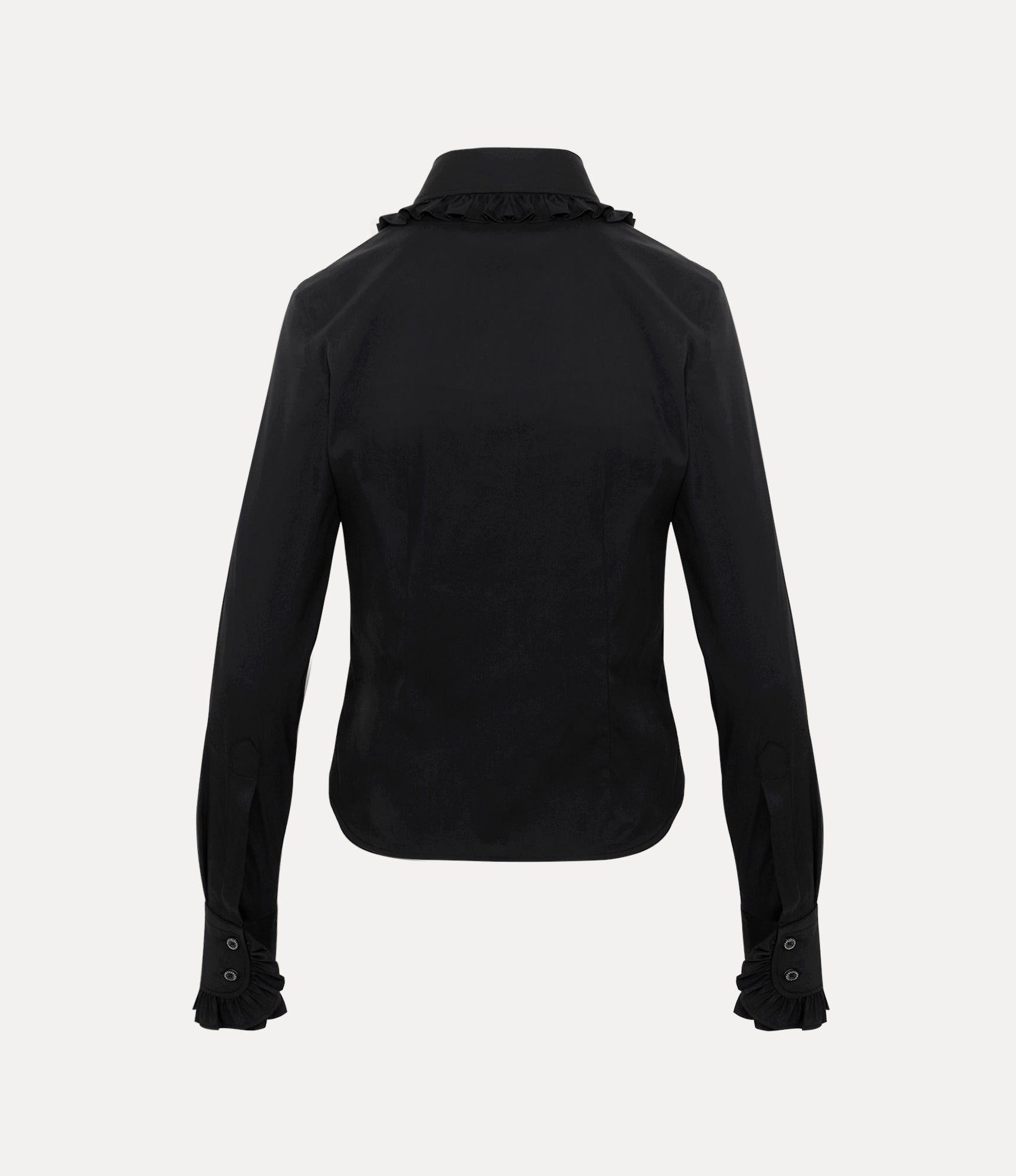 Vivienne Westwood 長袖ブラウス ブラック ｵｰｶﾞﾆｯｸｺｯﾄﾝﾀｲﾌﾟﾗｲﾀｰﾋﾟｱﾉｼｬﾂ（シャツ/ブラウス）｜Vivienne Westwood