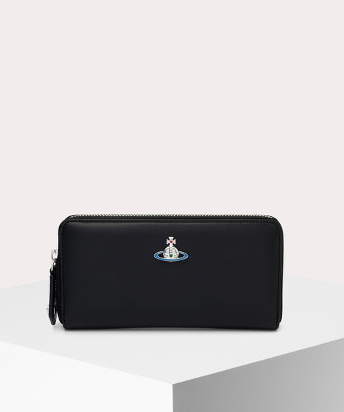 NAPPA LEATHER CLASSIC ラウンドファスナー長財布(ブラック