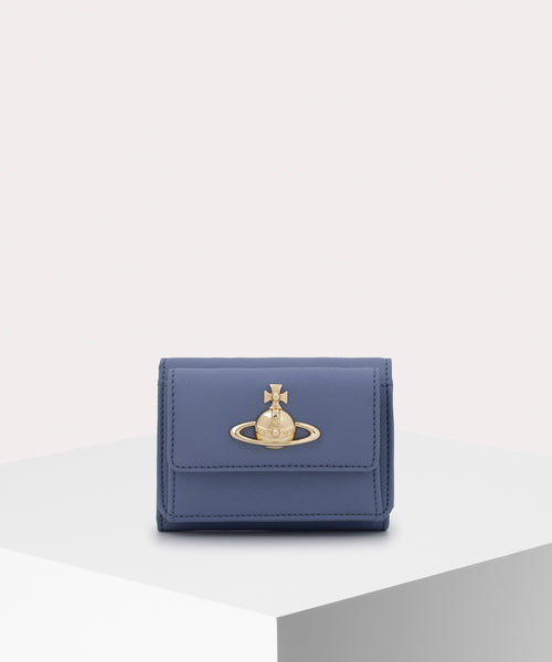 SAFFIANO 三つ折りミニ財布(ブルー)（レディース）（1220951219