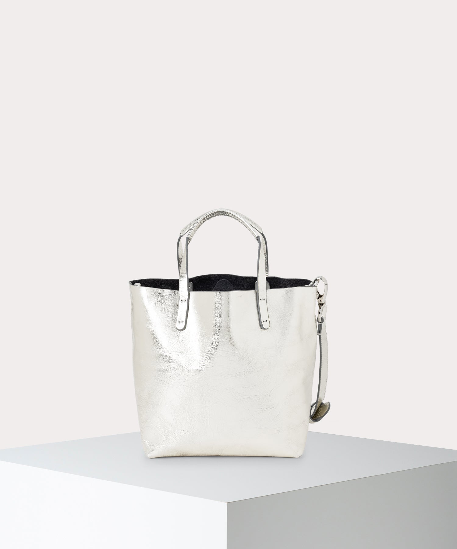 STUDIO SHOPPER バッグS(ライトグレー)（レディース