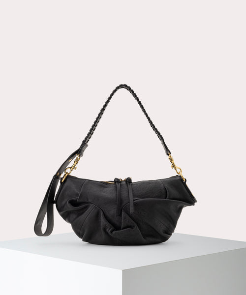 ◆Vivienne Westwood◆MEDIUM AGNES ショルダーバッグ AGNES ショルダーバッグS(ブラック)（レディース）（1220951521