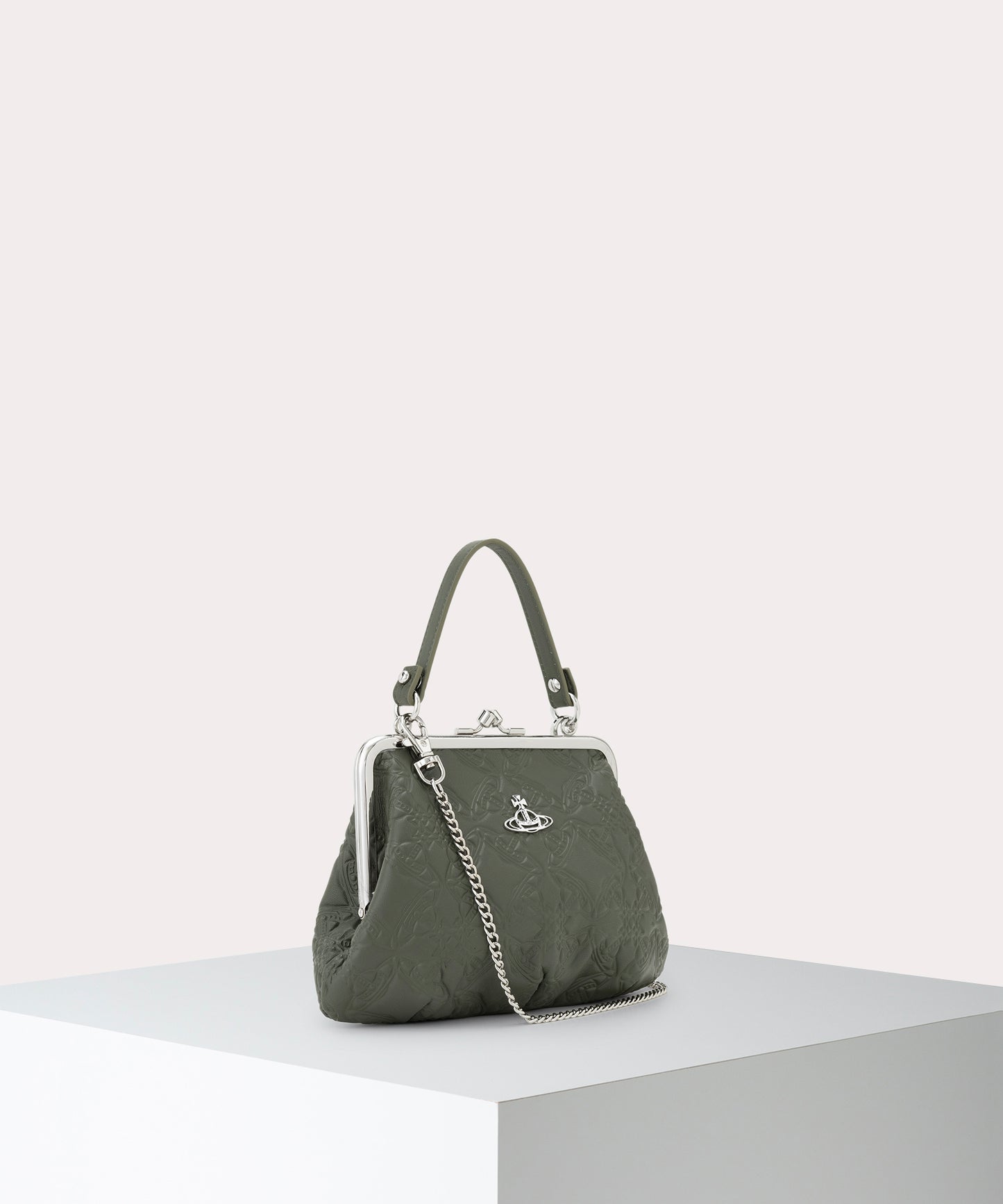 EMBOSSED NAPPA GRANNY 口金ミニショルダーバッグ