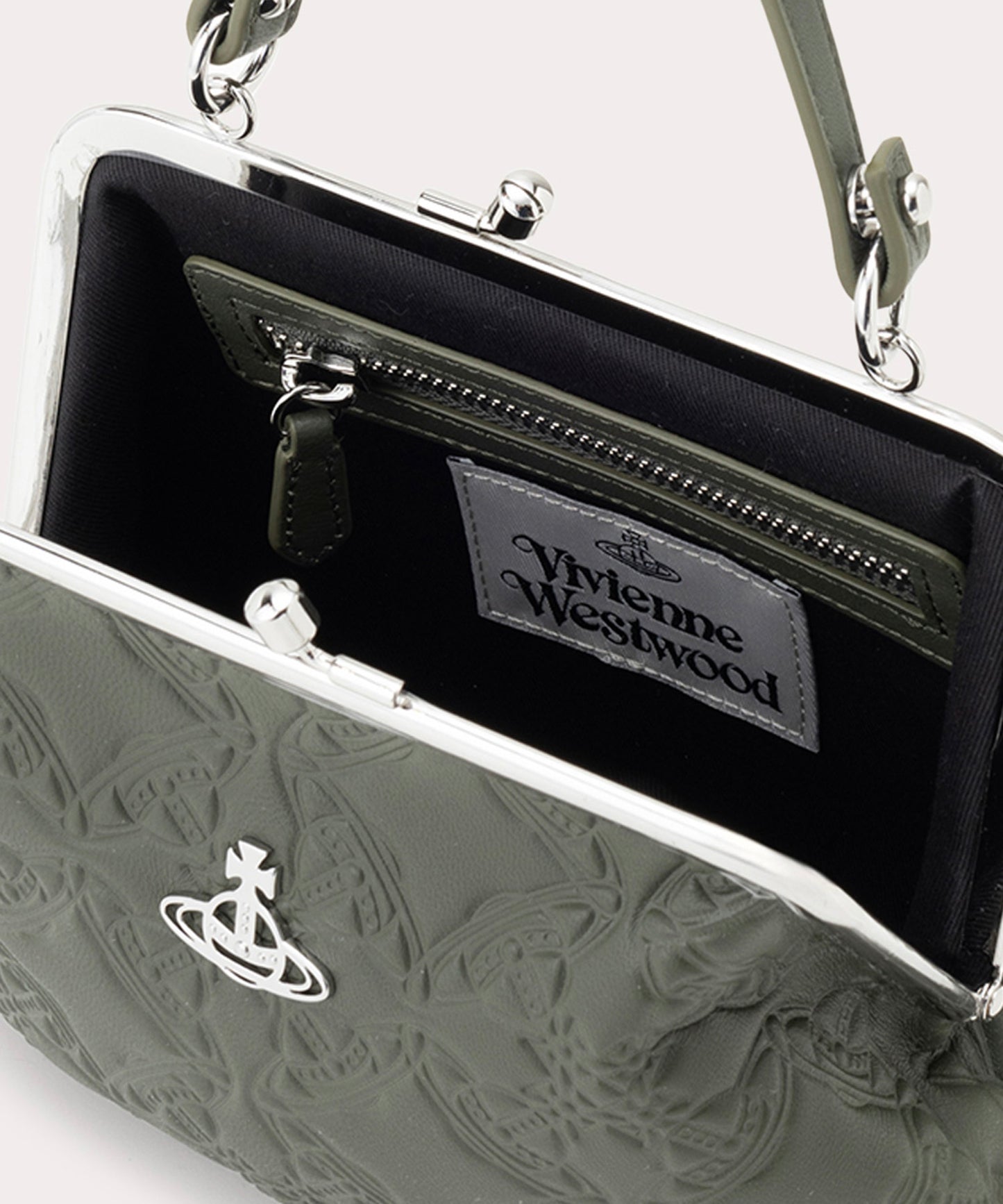 EMBOSSED NAPPA GRANNY 口金ミニショルダーバッグ
