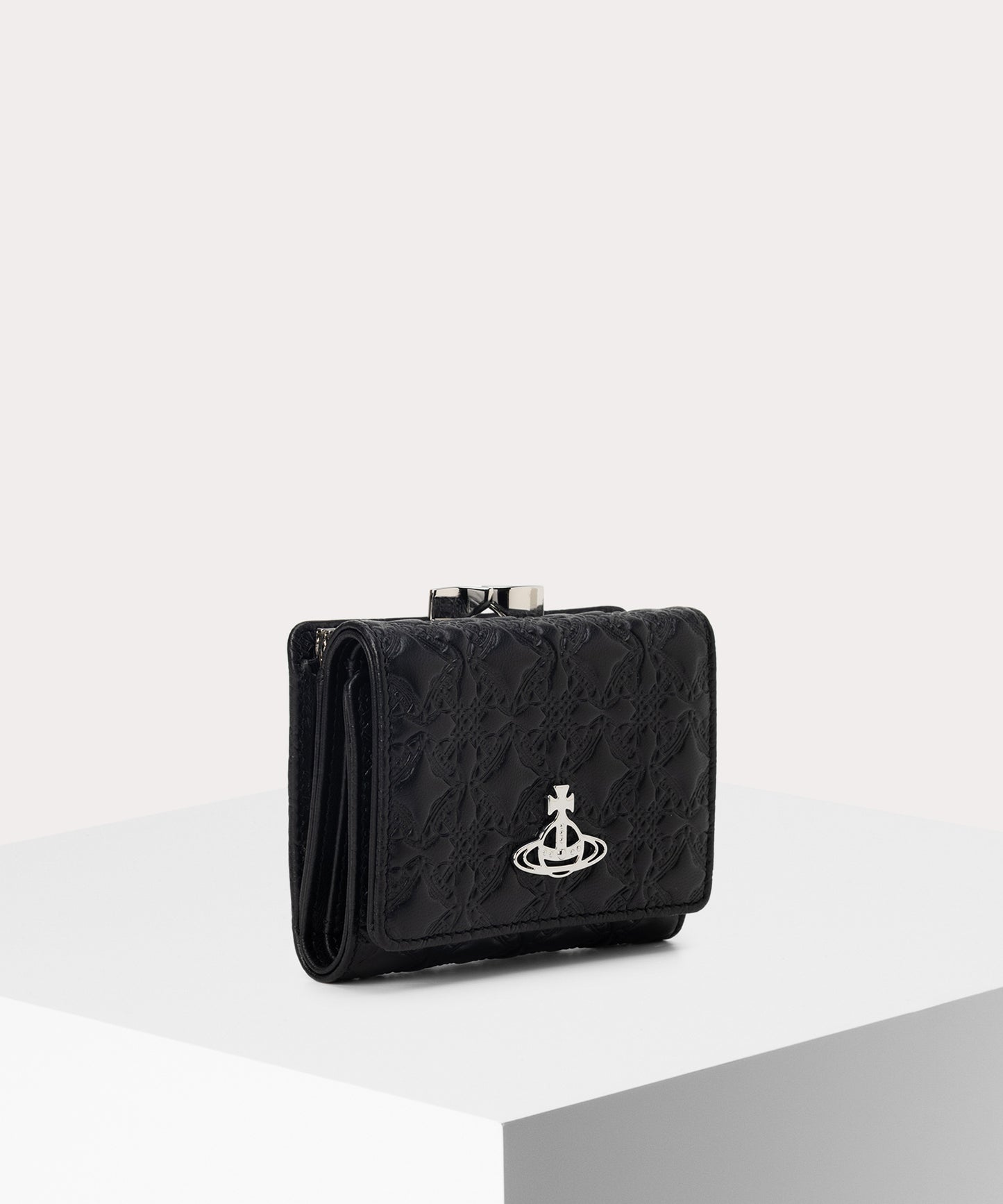 EMBOSSED NAPPA 口金三つ折り財布