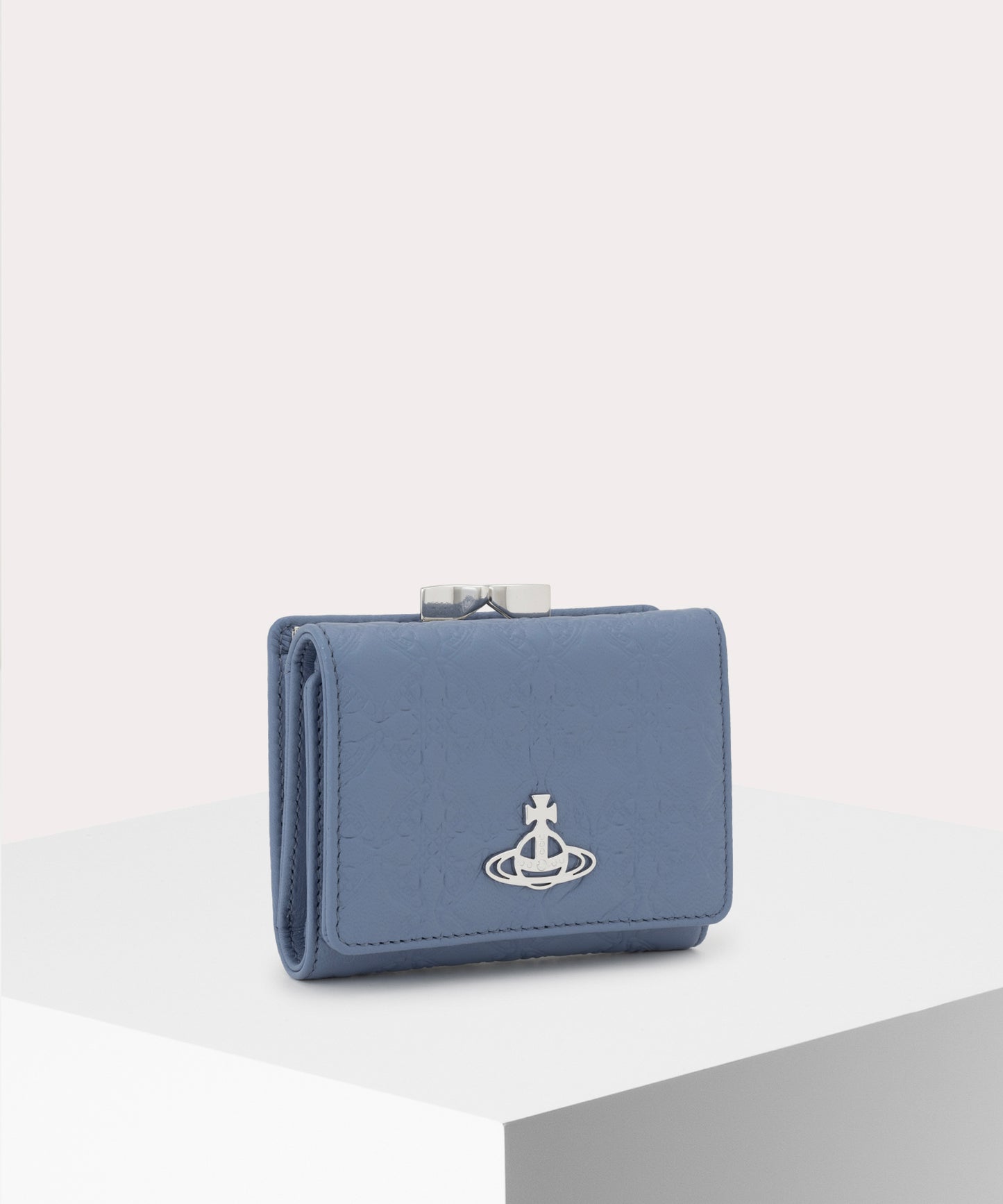 EMBOSSED NAPPA 口金三つ折り財布