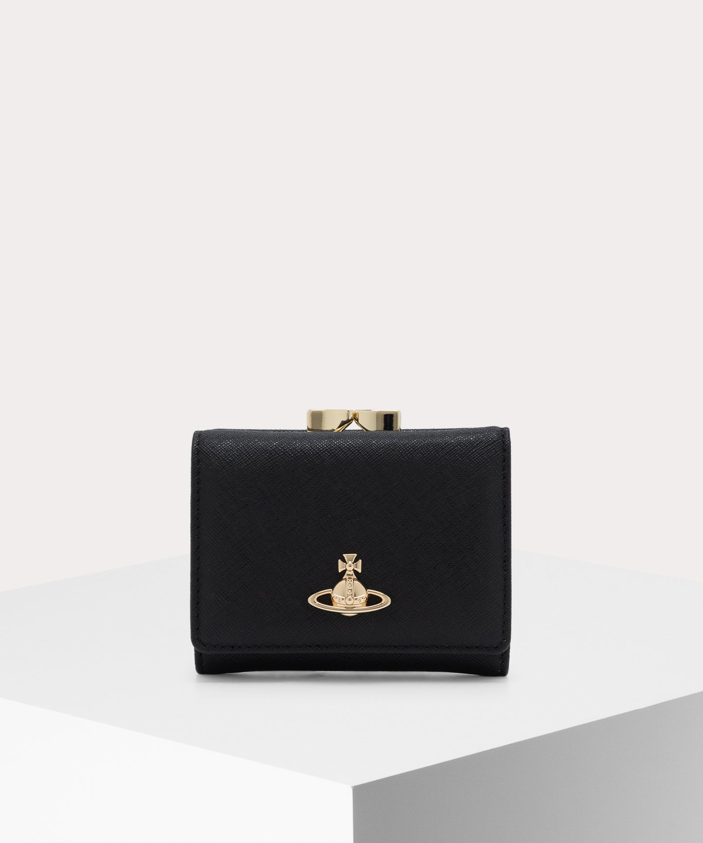 SAFFIANO 口金三つ折り財布