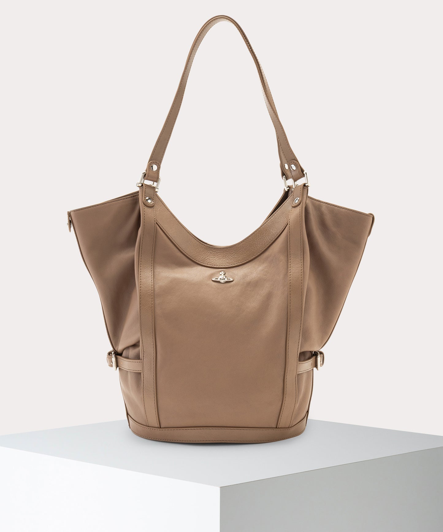 SUPPLE LEATHER OLIVE ショルダーバッグL