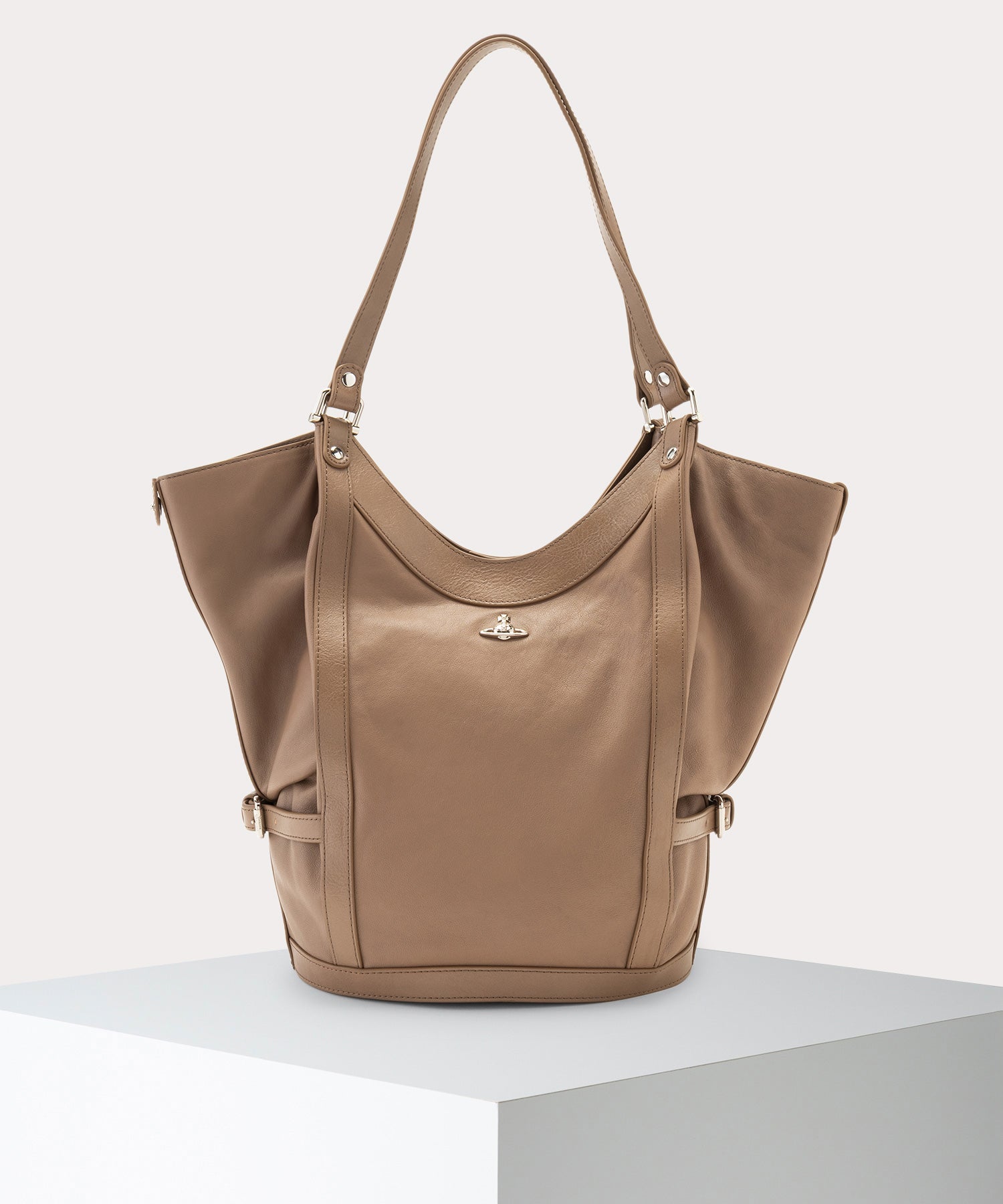 SUPPLE LEATHER OLIVE ショルダーバッグL