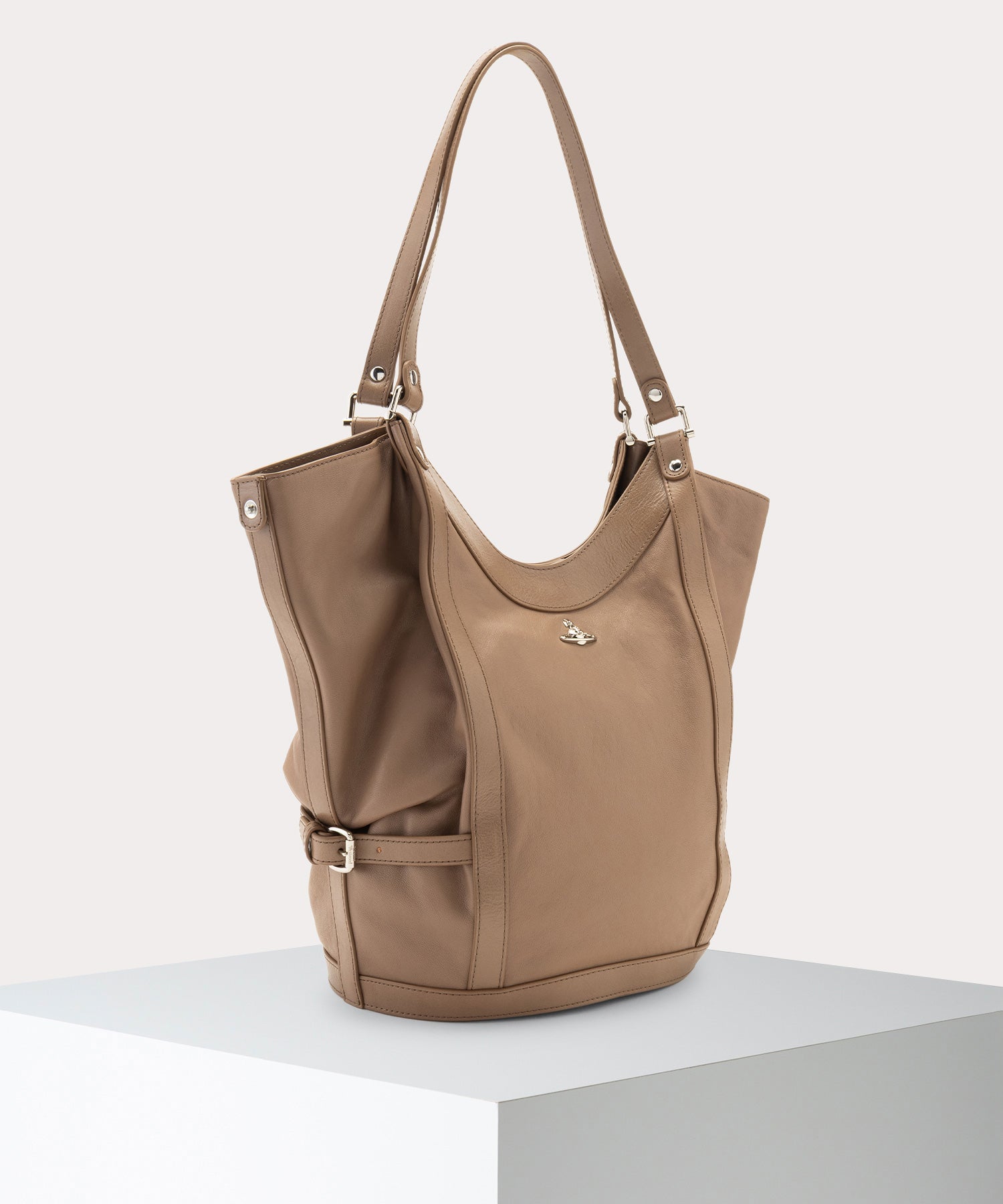 SUPPLE LEATHER OLIVE ショルダーバッグL