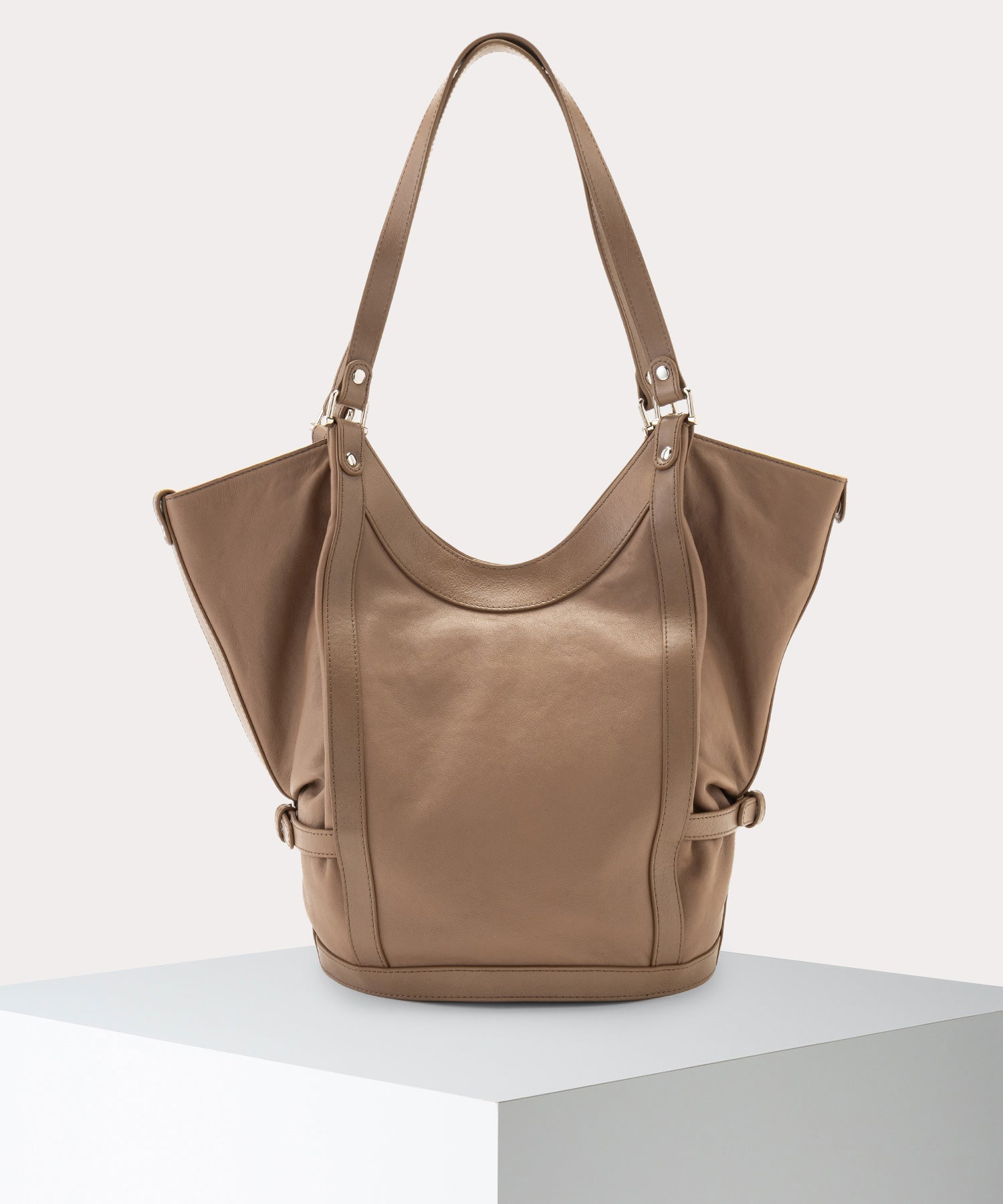 SUPPLE LEATHER OLIVE ショルダーバッグL