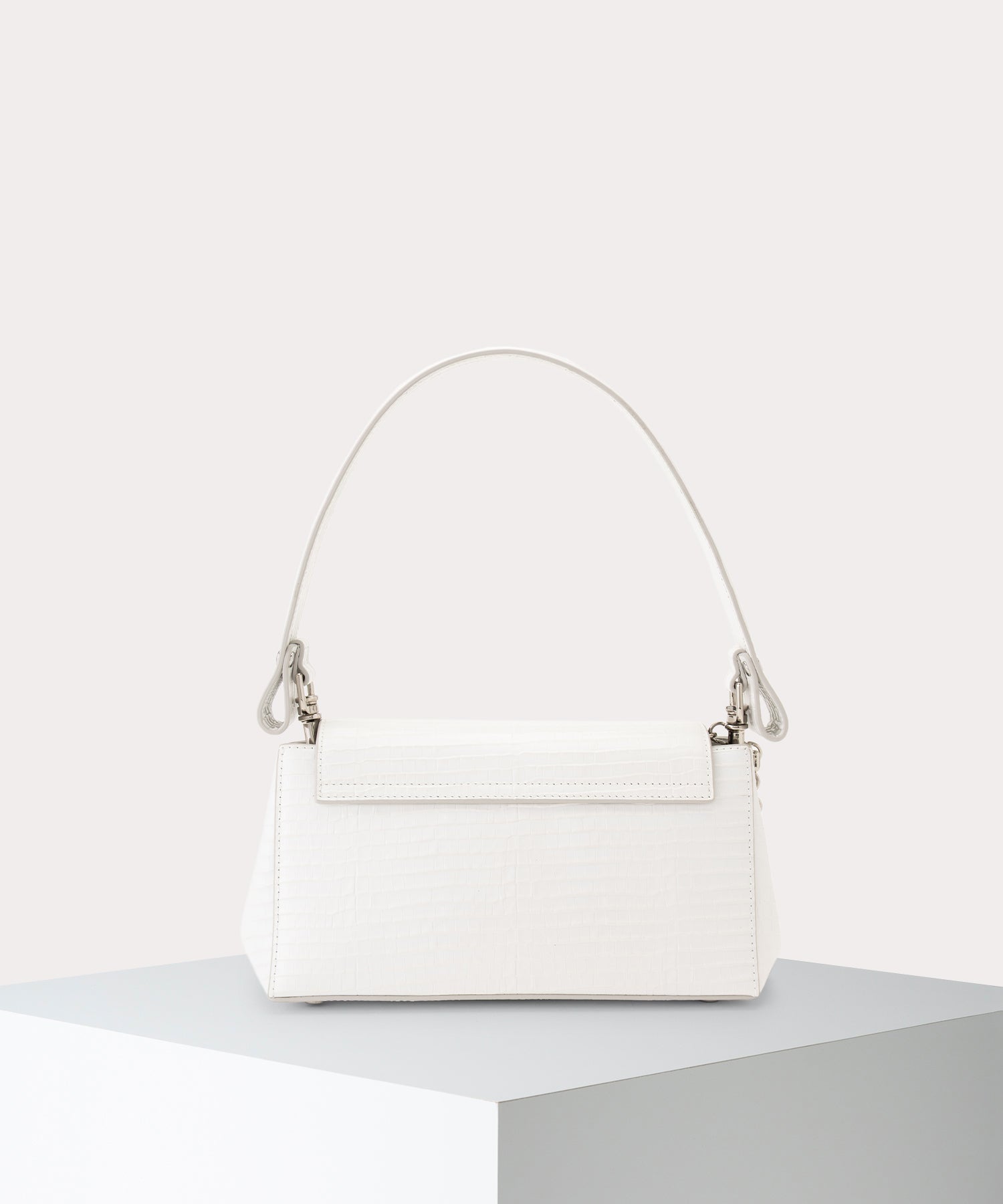 MINI CROC EMBOSSED HAZEL ハンドバッグM