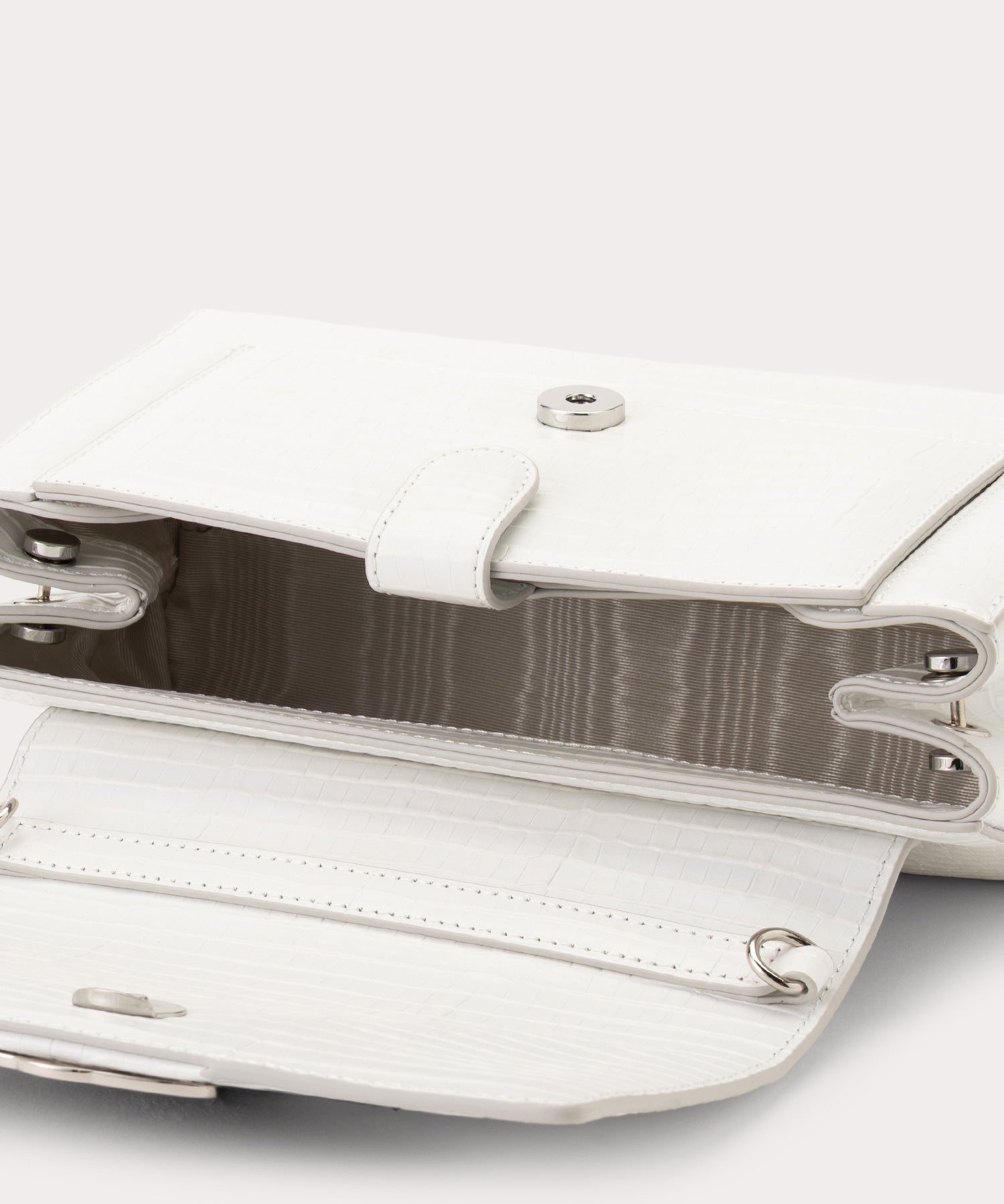 MINI CROC EMBOSSED HAZEL ハンドバッグM