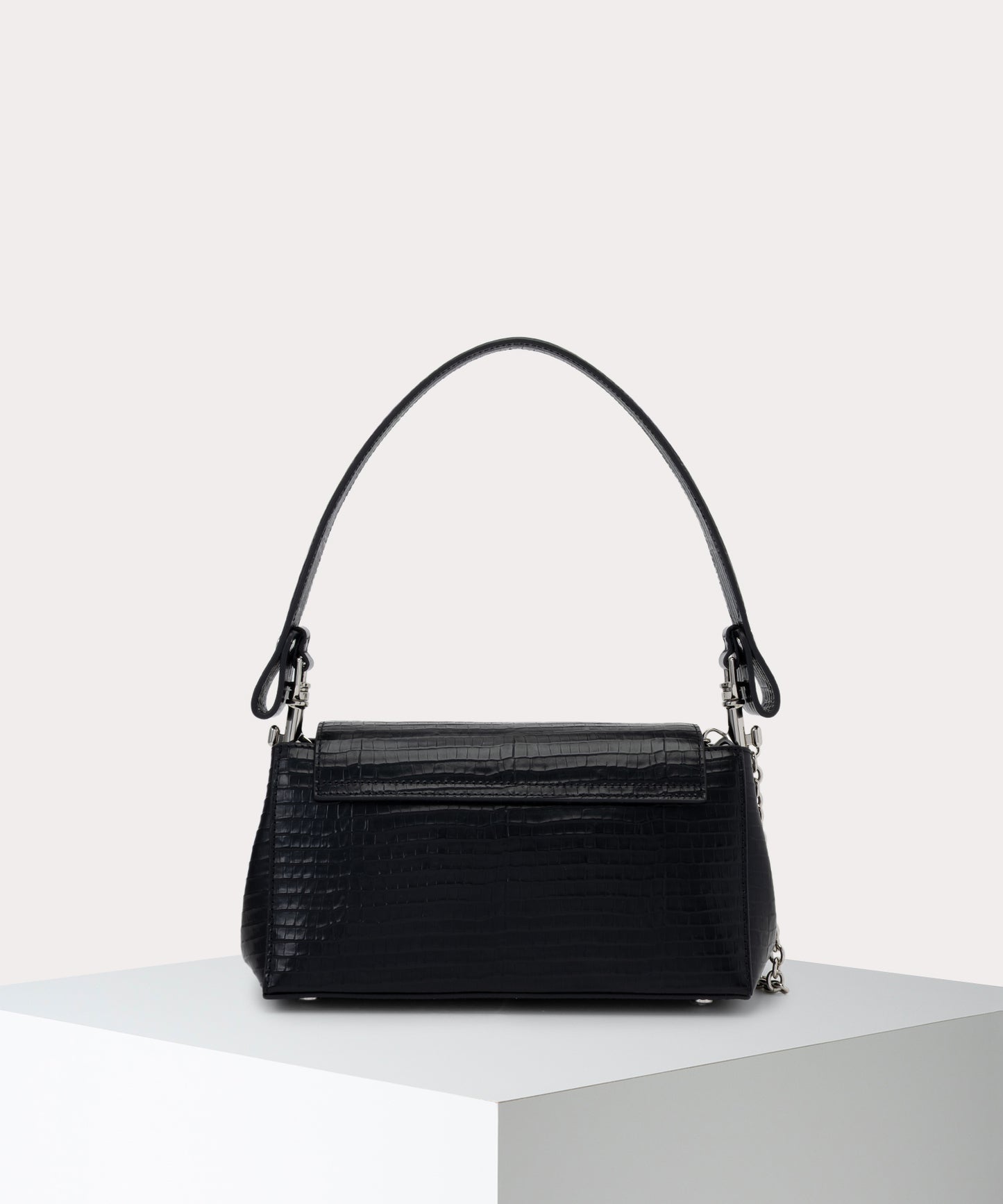 MINI CROC EMBOSSED HAZEL ハンドバッグM