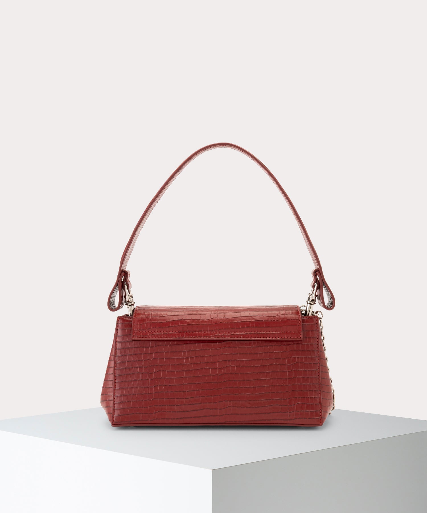 MINI CROC EMBOSSED HAZEL ハンドバッグM
