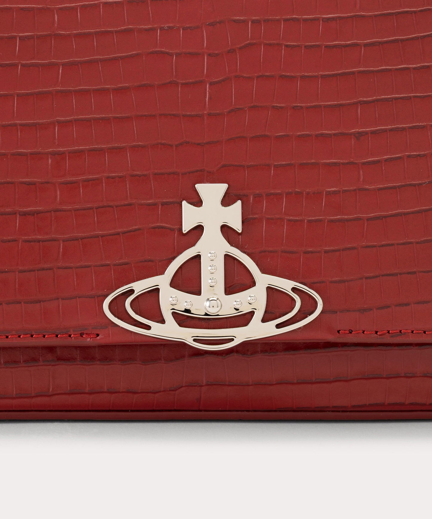 MINI CROC EMBOSSED HAZEL ハンドバッグM