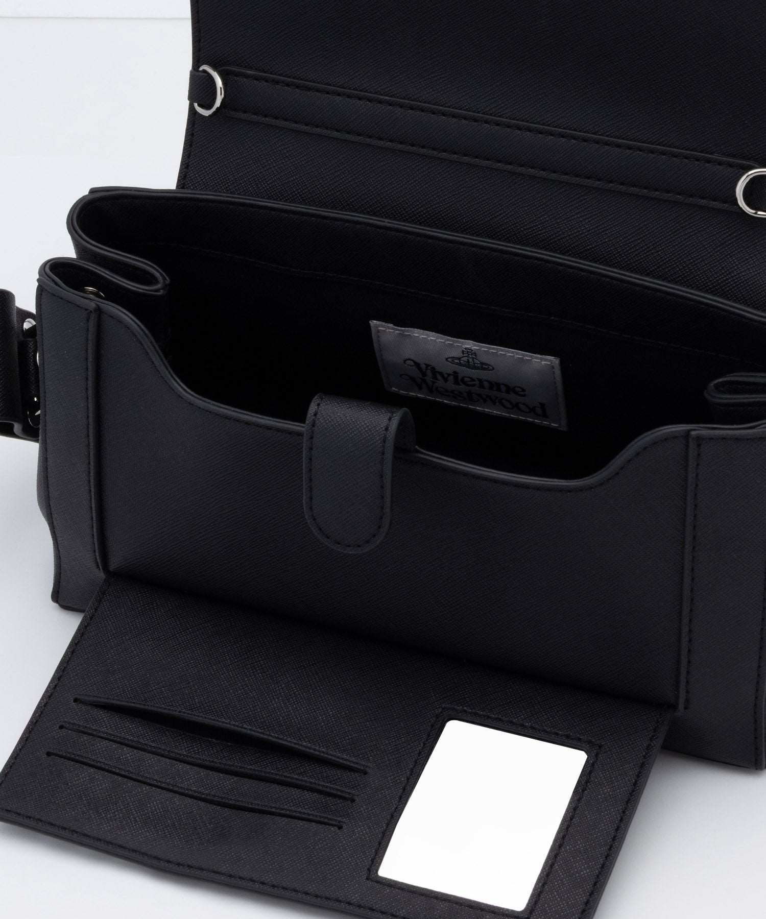 SAFFIANO PLAIN HAZEL ハンドバッグM(ブラック)（メンズ
