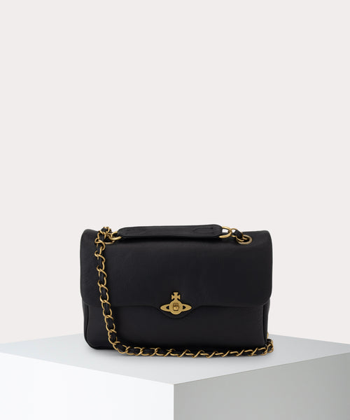ANILINE LEATHER ANITA ショルダーバッグM(ブラック)（メンズ